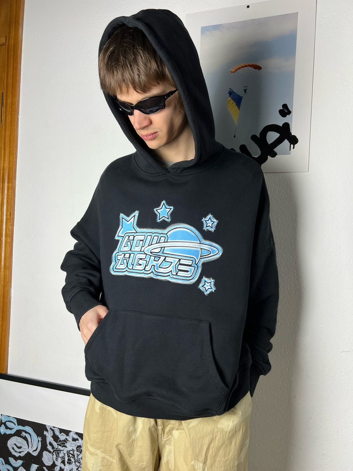 Other Low Lights hoodie heavyweight cotton body fit space star Size US M / EU 48-50 / 2 - 11 Thumbnail