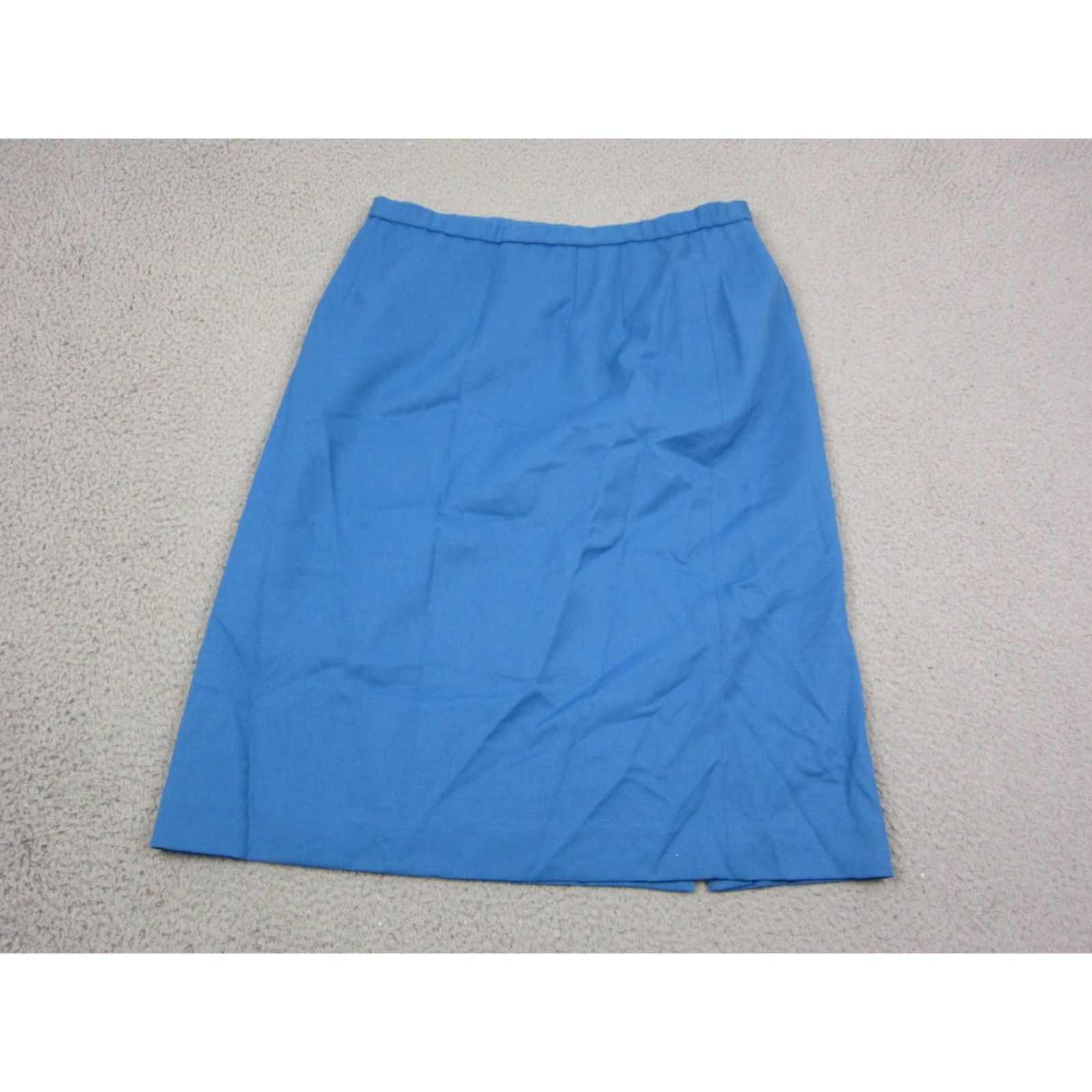 Pendleton VINTAGE Pendleton Skirt Womens 16 Blue A-Line 100% Wool Mod 80s 90s Made in USA Size 38" / US 16 / IT 52 - 2 Thumbnail