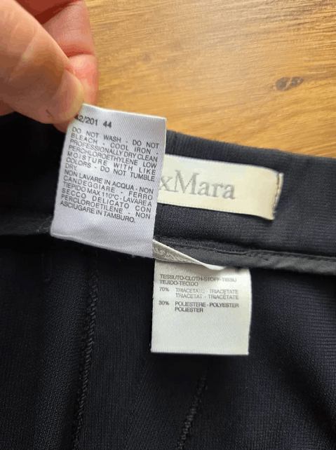 Max Mara Max Mara black tailored trousers in a triacetate blend Size 30" / US 8 / IT 44 - 7 Thumbnail