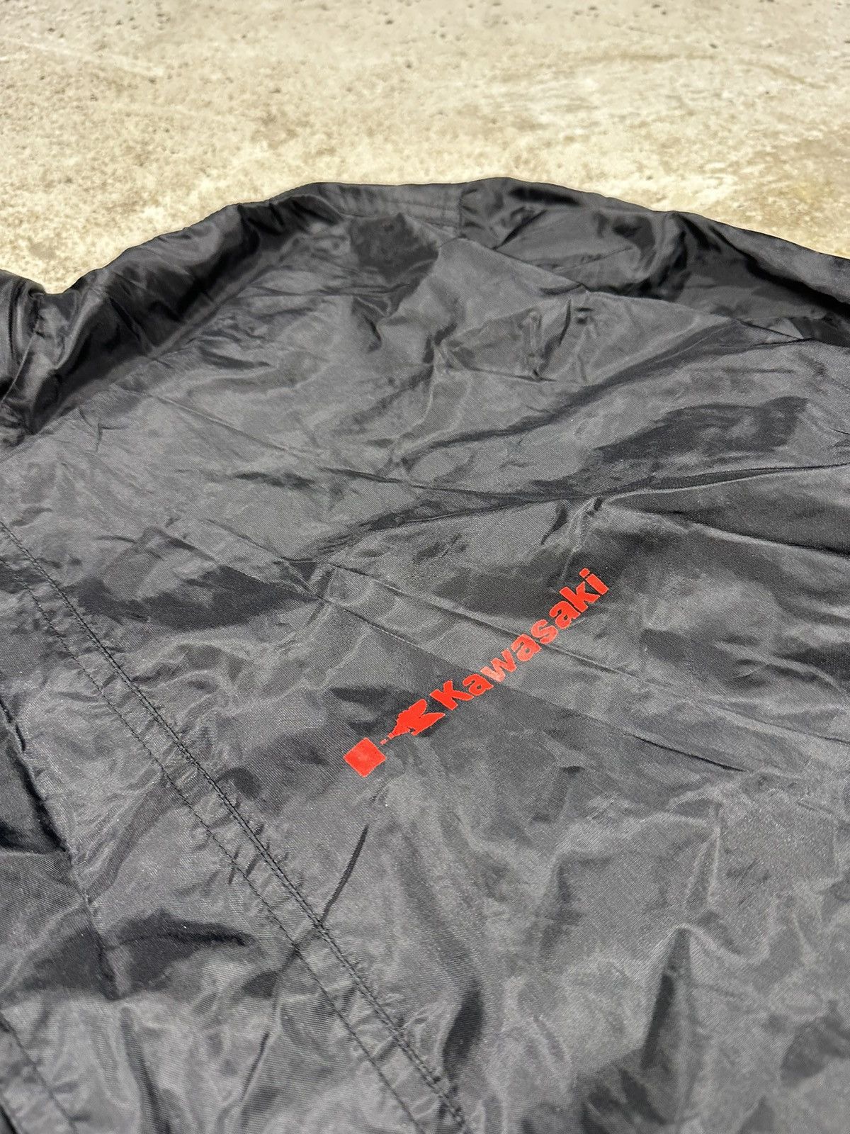 Japanese Brand × Vintage Vintage Y2K Kawasaki Black Track Jacket Light Racing rare Size US L / EU 52-54 / 3 - 6 Thumbnail