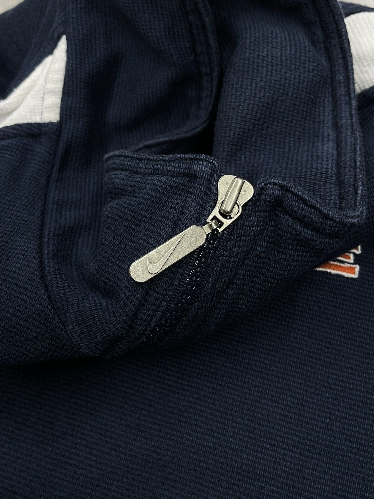 Vintage Nike 1/4 Half Zip Sweatshirt Navy Double Logo Y2K