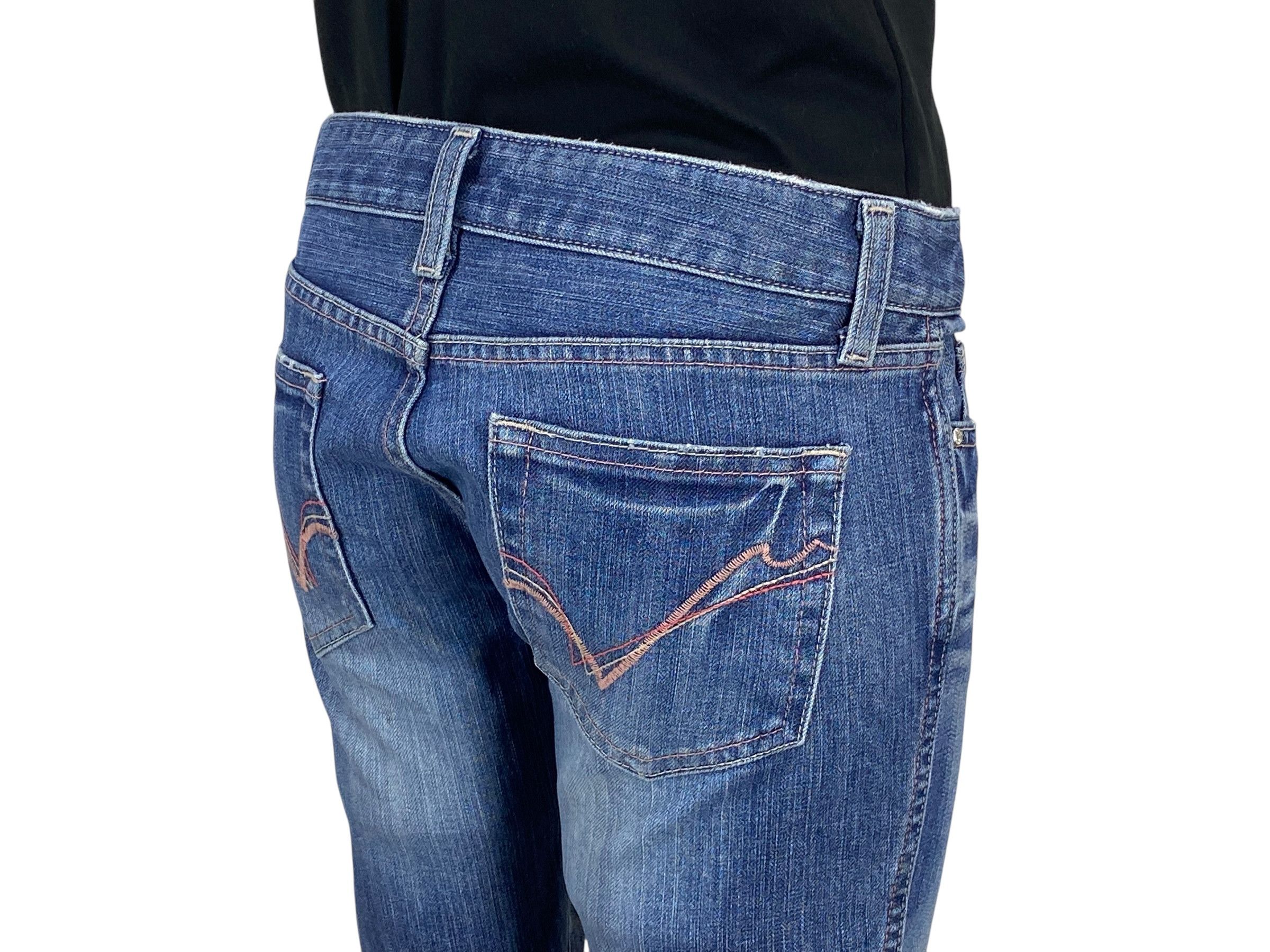Japanese Brand RU Jeans Low Rise Loose Wide Leg Jeans Size 27" / US 4 / IT 40 - 7 Thumbnail