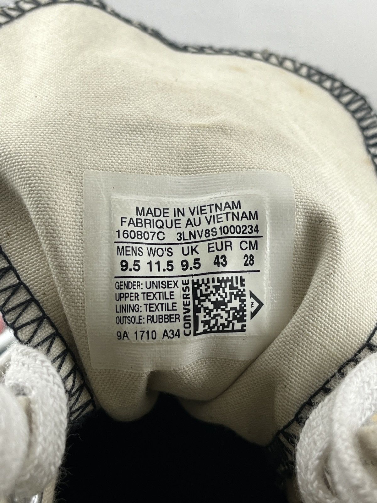 Converse × JW Anderson Converse J.W. Anderson x Chuck 70 Hi Top 'Grid' Size US 9.5 / EU 42-43 - 9 Thumbnail