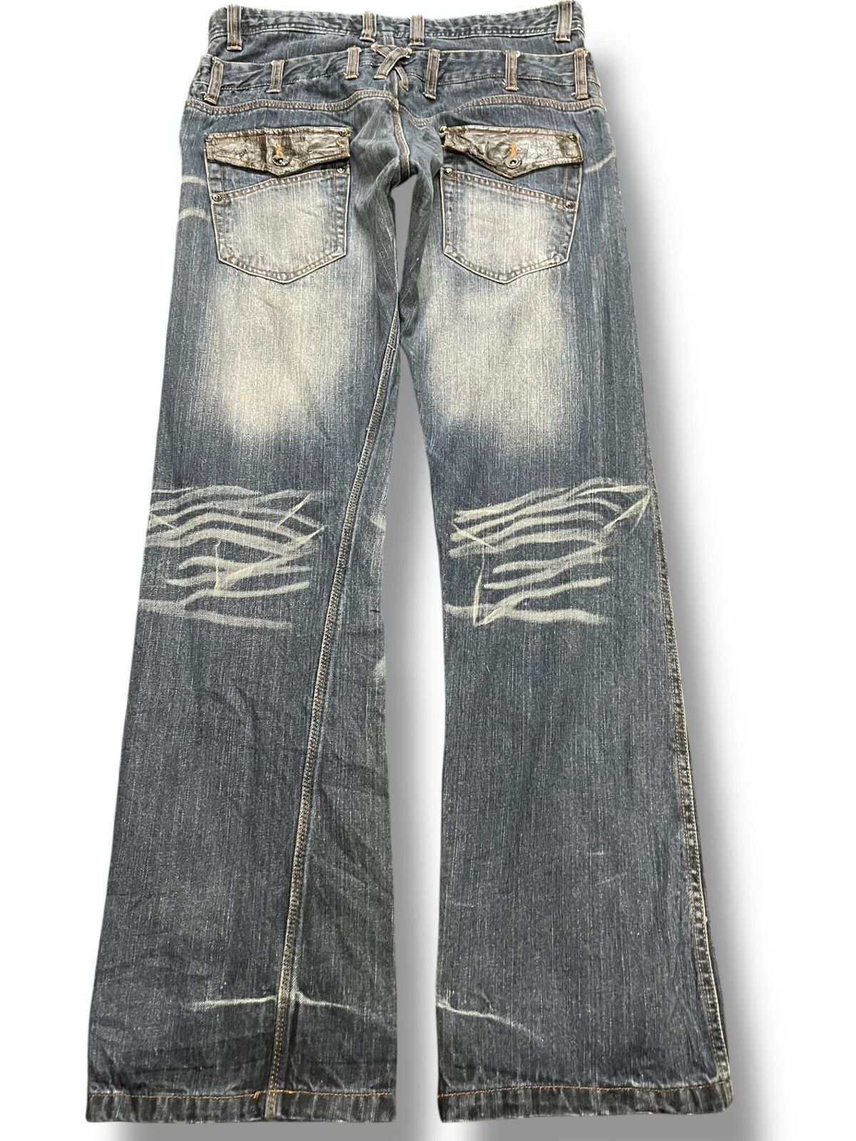 Hysteric Glamour Vintage Double Focus Double Waist Grunge Denim Size US 33 - 7 Thumbnail