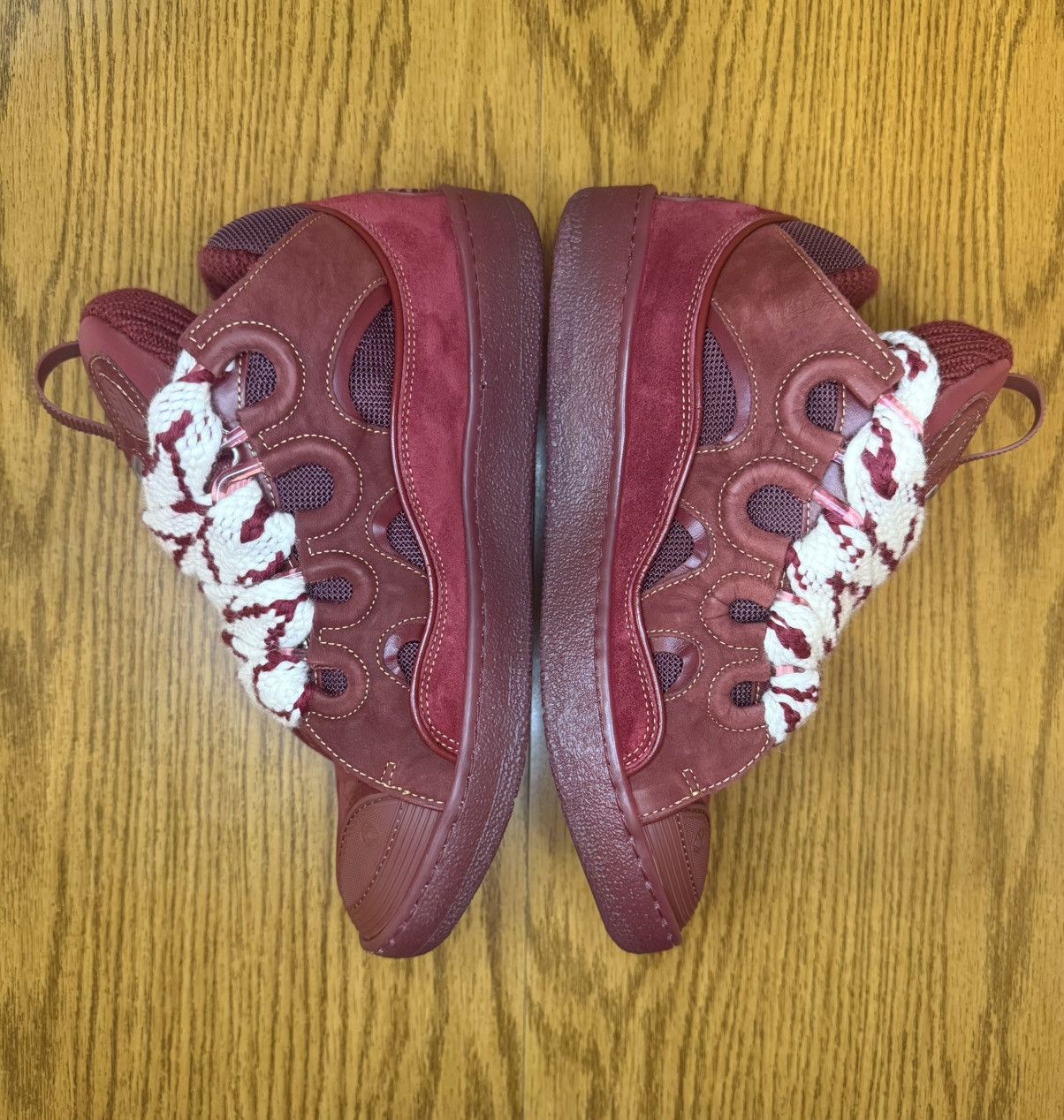 Lanvin Lanvin Curb Sneaker (Maroon/Red) Size US 9 / EU 42 - 4 Thumbnail