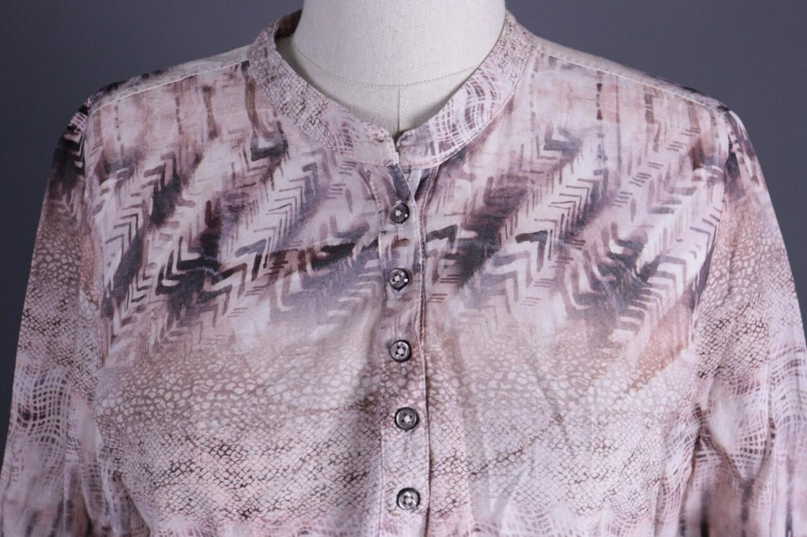 Designer Emily Van Den Bergh Pink Designer Printed Shirt Size 42 / L Size M / US 6-8 / IT 42-44 - 3 Thumbnail