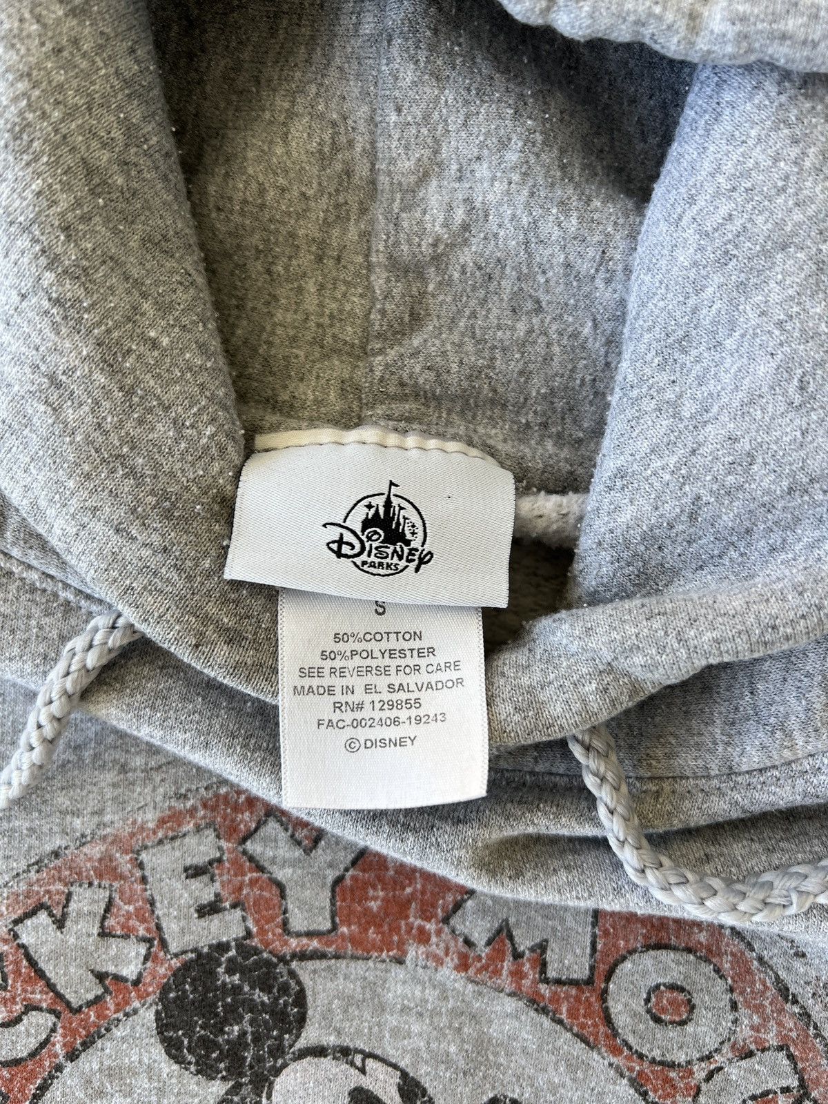 Disney × Vintage 2010s Disney Park Grey Mickey Mouse “Est. 1928” Hoodie Size S / US 4 / IT 40 - 3 Thumbnail