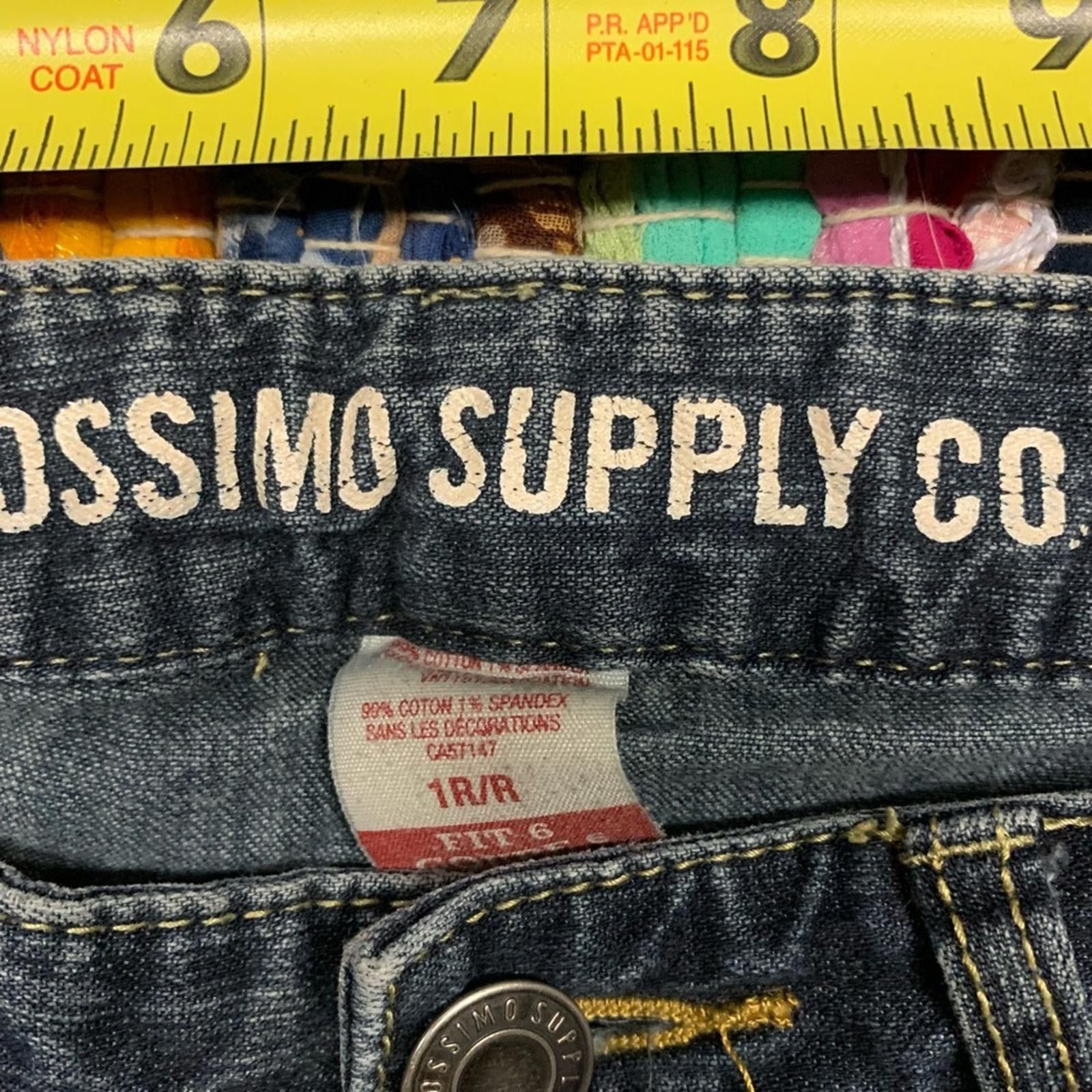 Designer Mossimo Supply Co. Dark Blue Denim Shorts Size 30" / US 8 / IT 44 - 2 Thumbnail