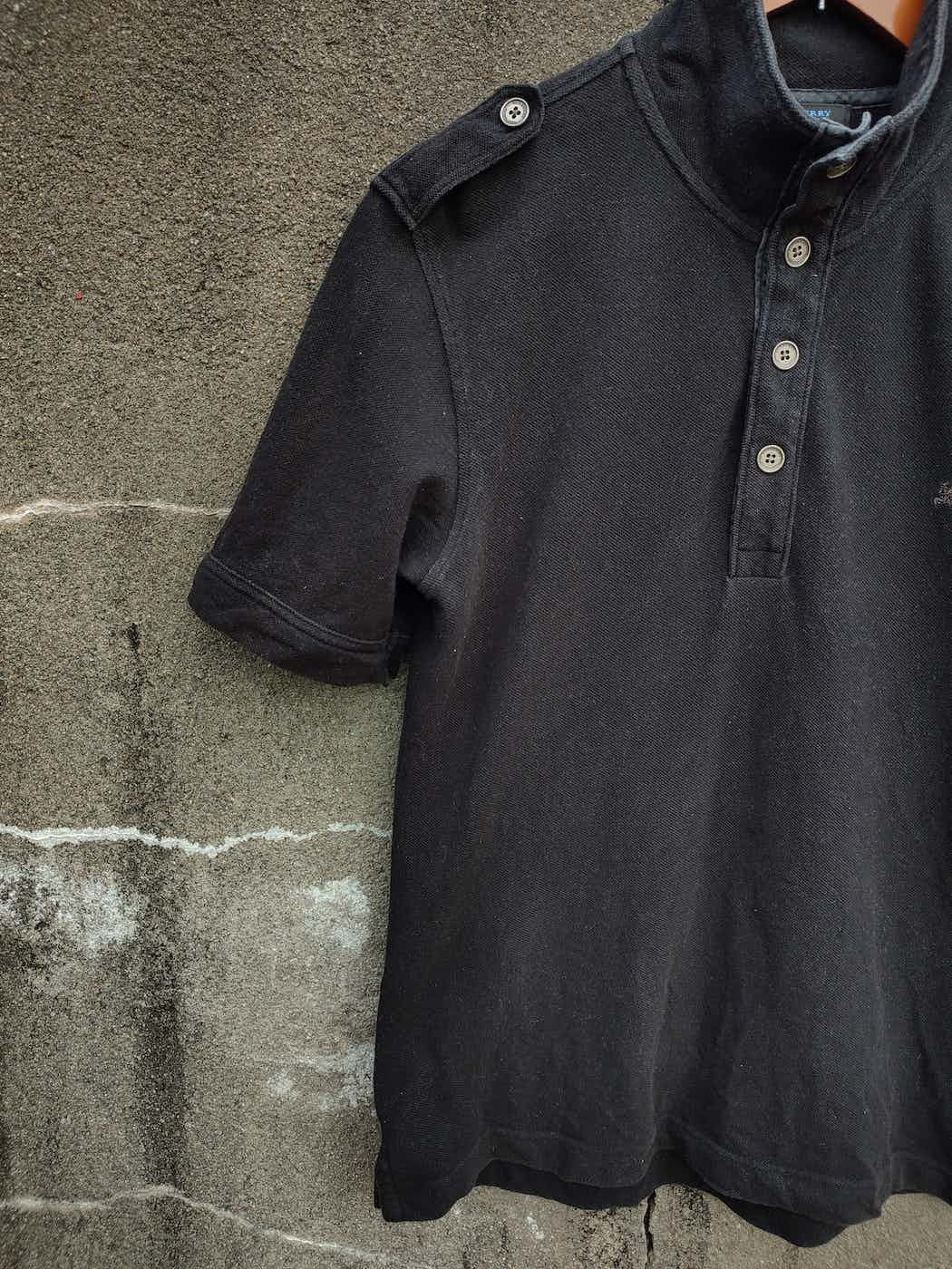 Burberry × Designer 🔥STEAL🔥Burberry London Blue Label Black Plain Polo Tee Size US S / EU 44-46 / 1 - 3 Thumbnail