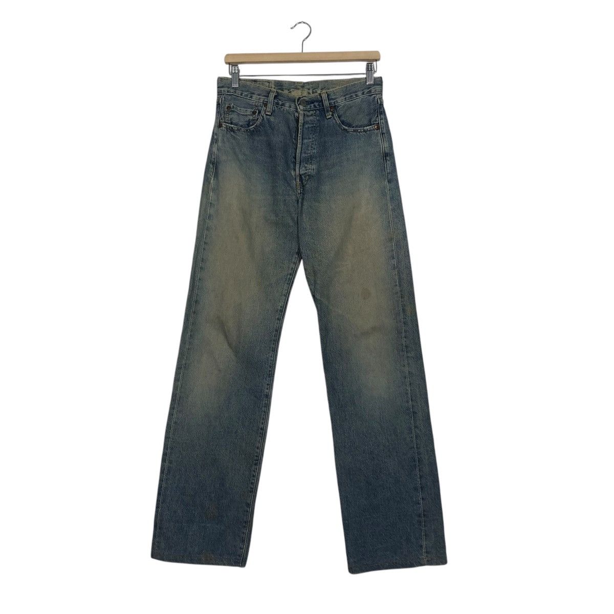Levi's 🔥VINTAGE REPRODUCTION LEVI’S BIG E REDLINE JEANS LOT 503B Size US 28 / EU 44 - 3 Thumbnail