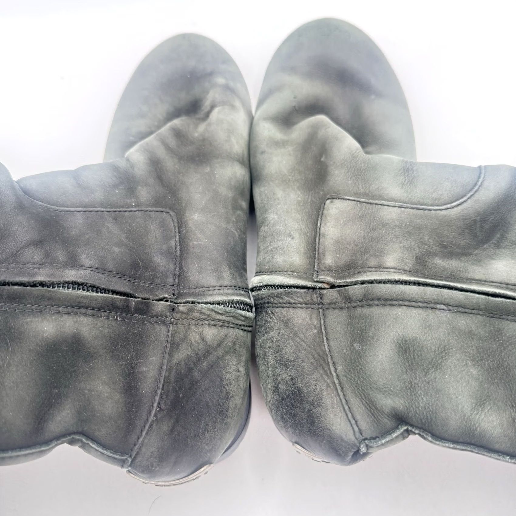 Ugg UGG Australia Junipero Boots Green Size 8 Women’s Tall Knee High Leather Suede Shearling Lined Zipper Flat Heel Riding Style Boots Womens Size US 8 / IT 38 - 7 Thumbnail
