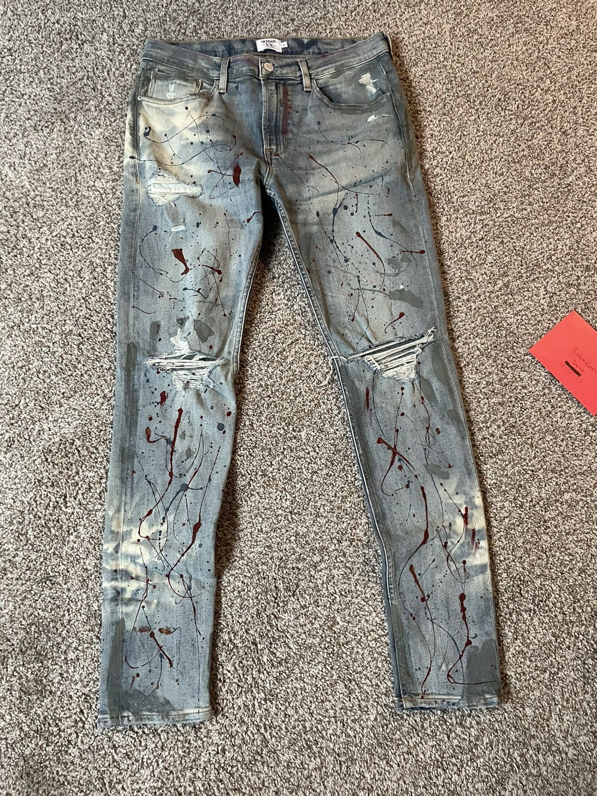 image of Hudson Xx Blue Paint Denim, Men's (Size 32)