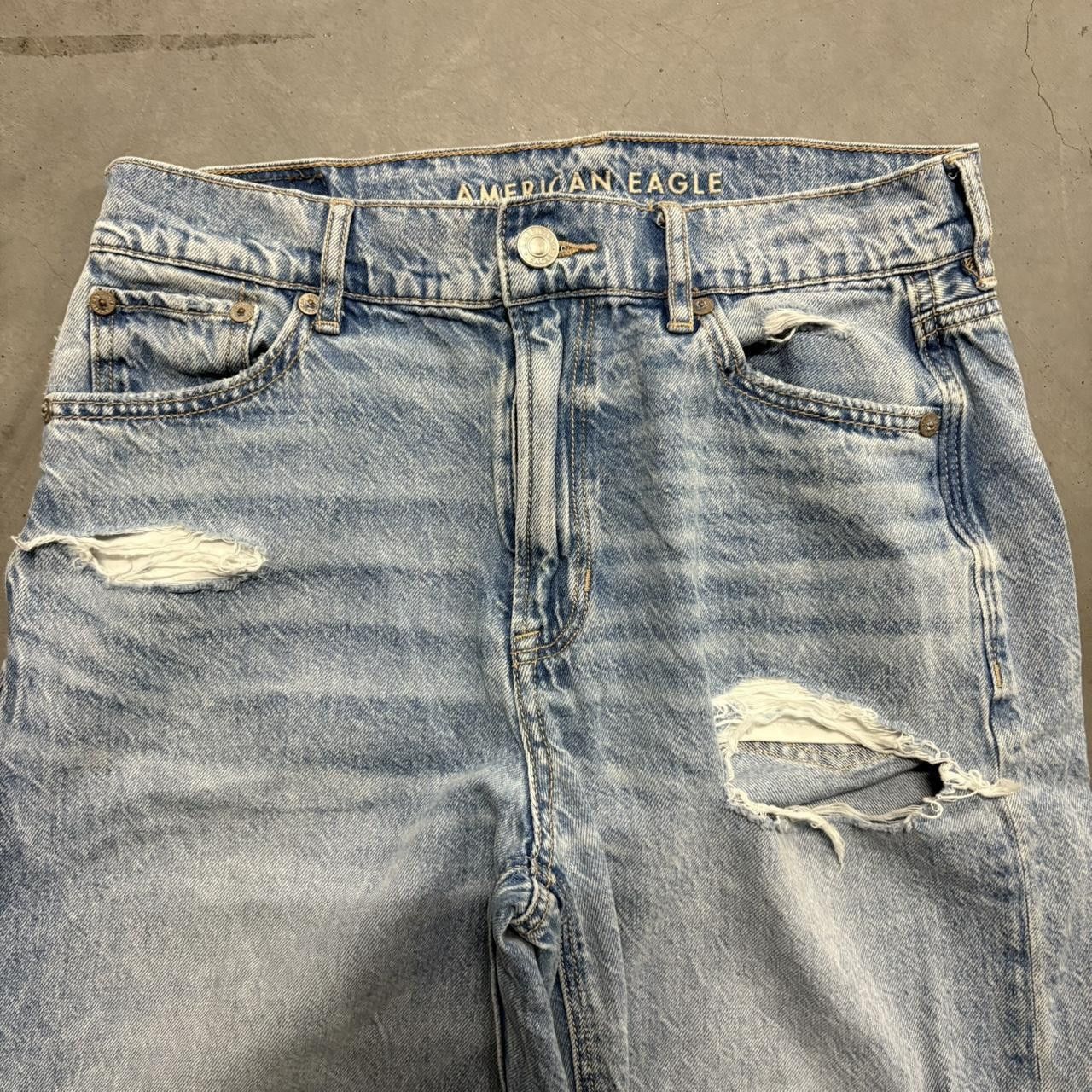 Vintage Crazy Vintage Y2K/2000s Super Baggy WideLeg Light Wash Denim Jeans! Size US 26 / EU 42 - 2 Thumbnail