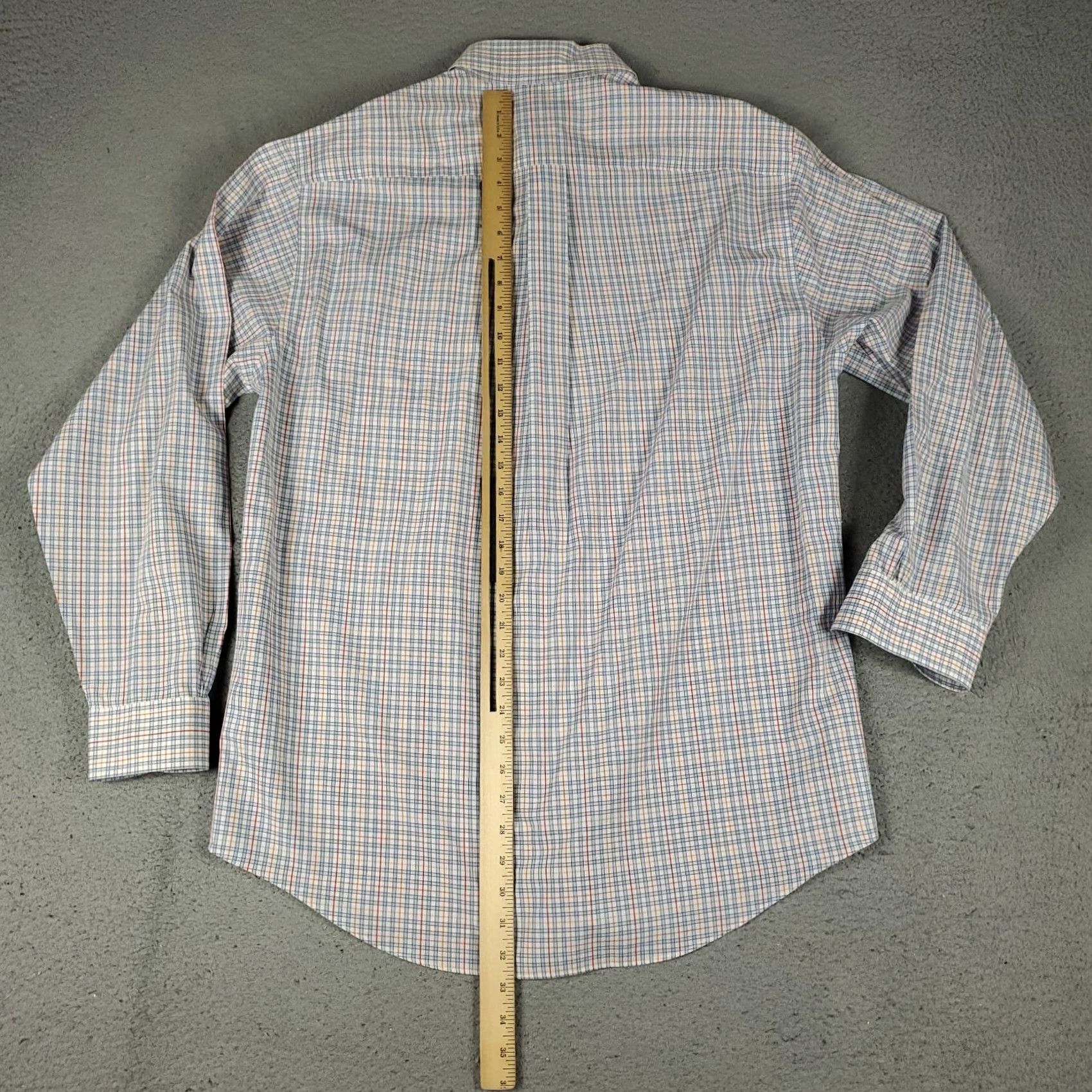 Brooks Brothers Brooks Brothers Shirt Mens Medium Blue Plaid Button Up Long Sleeve Size US M / EU 48-50 / 2 - 3 Thumbnail
