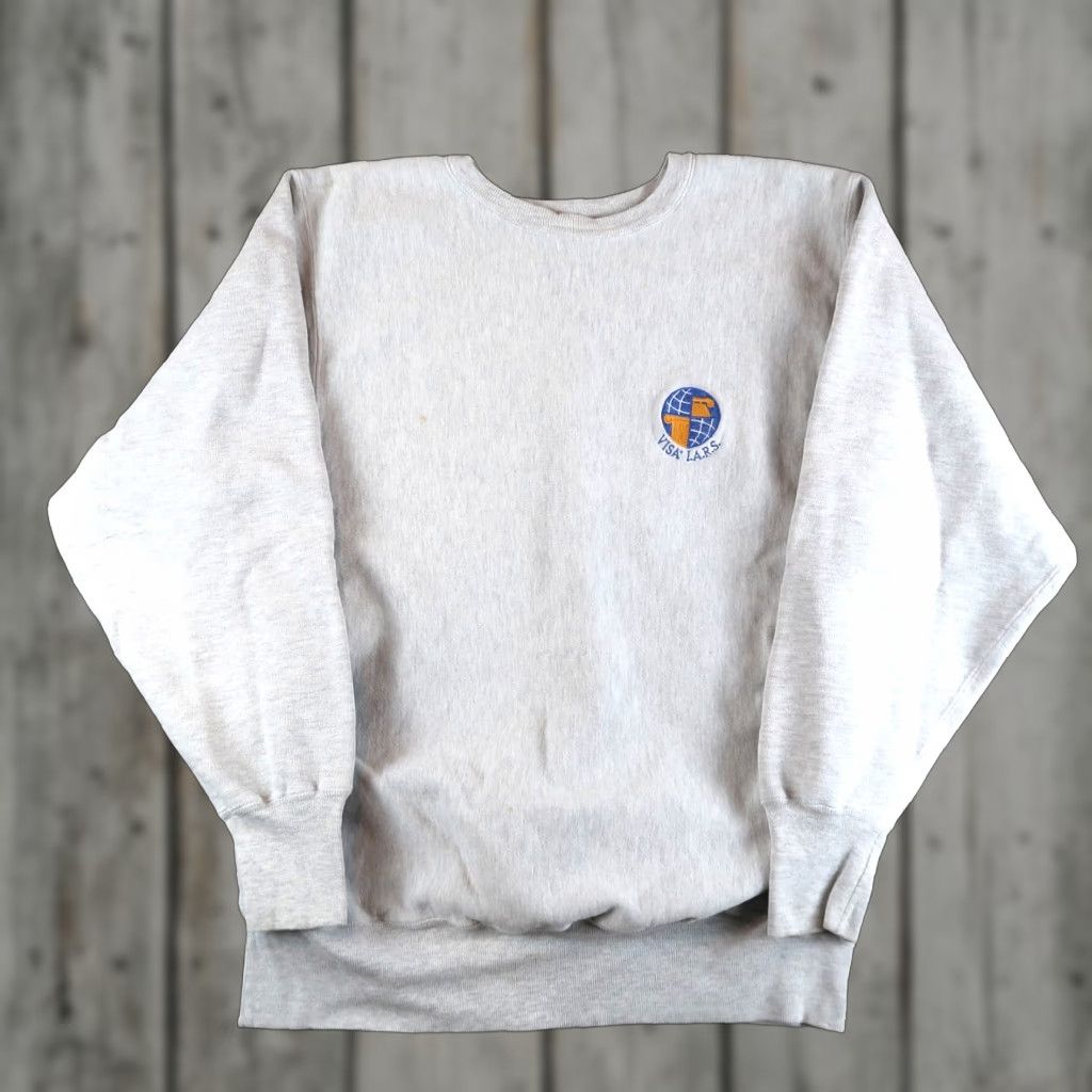 Champion VINTAGE Champion Reverse Weave Crewneck Sweatshirt XL Gray 90s College Mens Size US XL / EU 56 / 4 - 1 Thumbnail