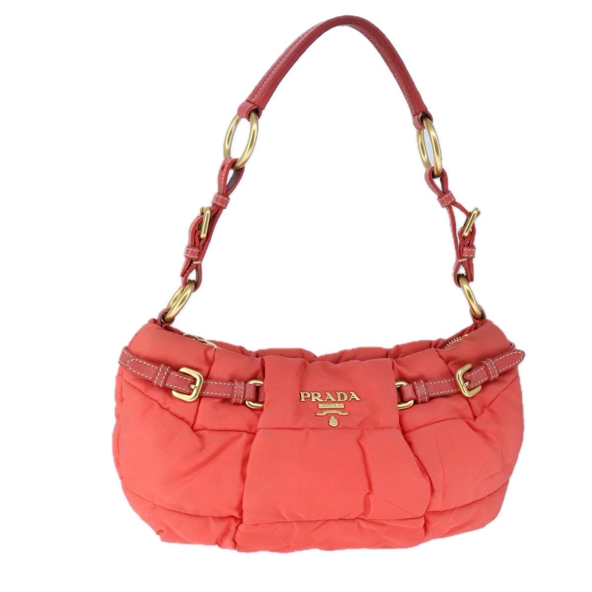 Prada Orange Synthetic Shoulder Bag (Pre-Owned) Size ONE SIZE - 1 Thumbnail