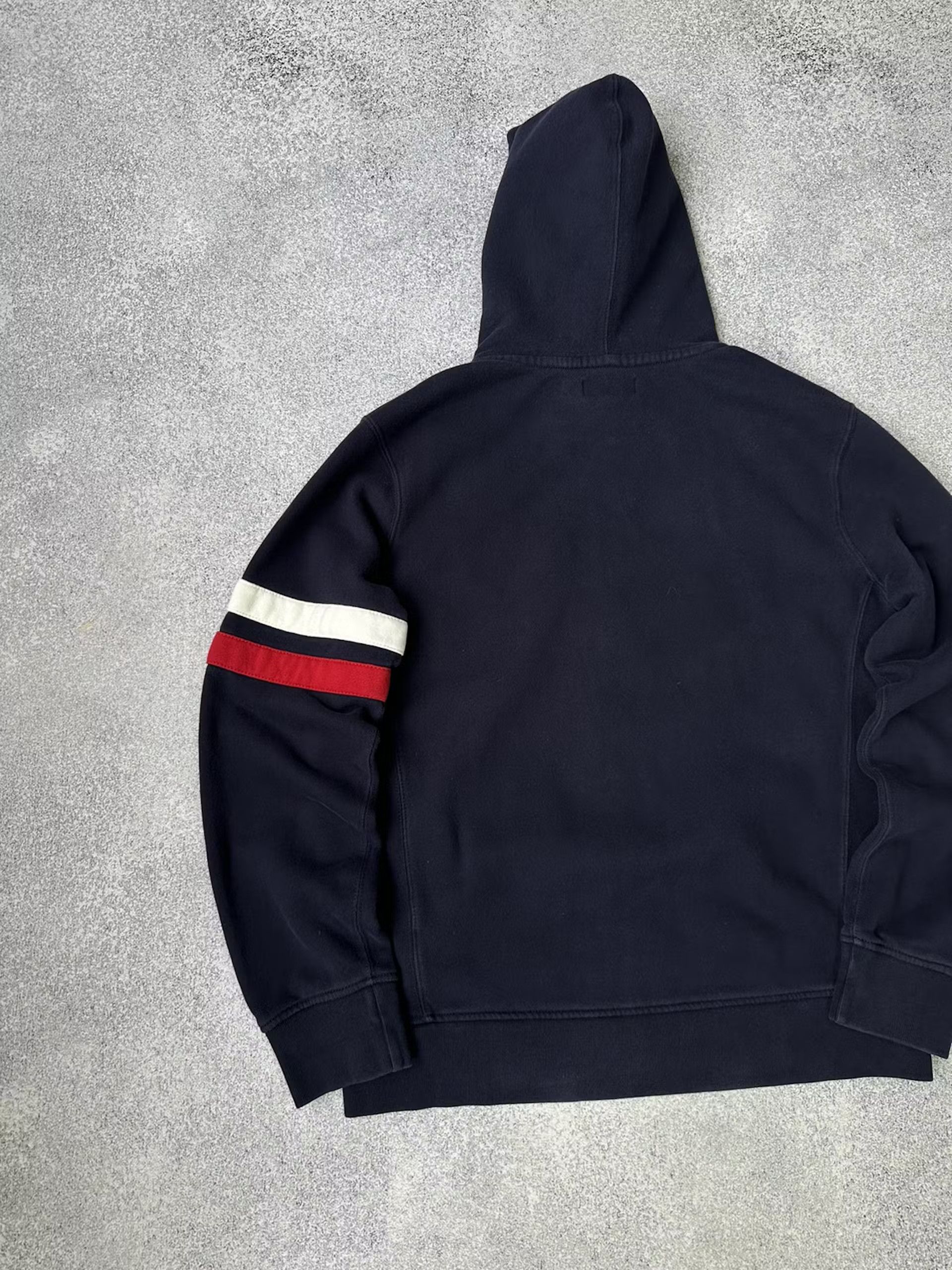 Polo Ralph Lauren × Ralph Lauren × Vintage Vintage Polo Ralph Lauren Big Logo Navy Heavy Zip Hoodie Size US XL / EU 56 / 4 - 4 Thumbnail
