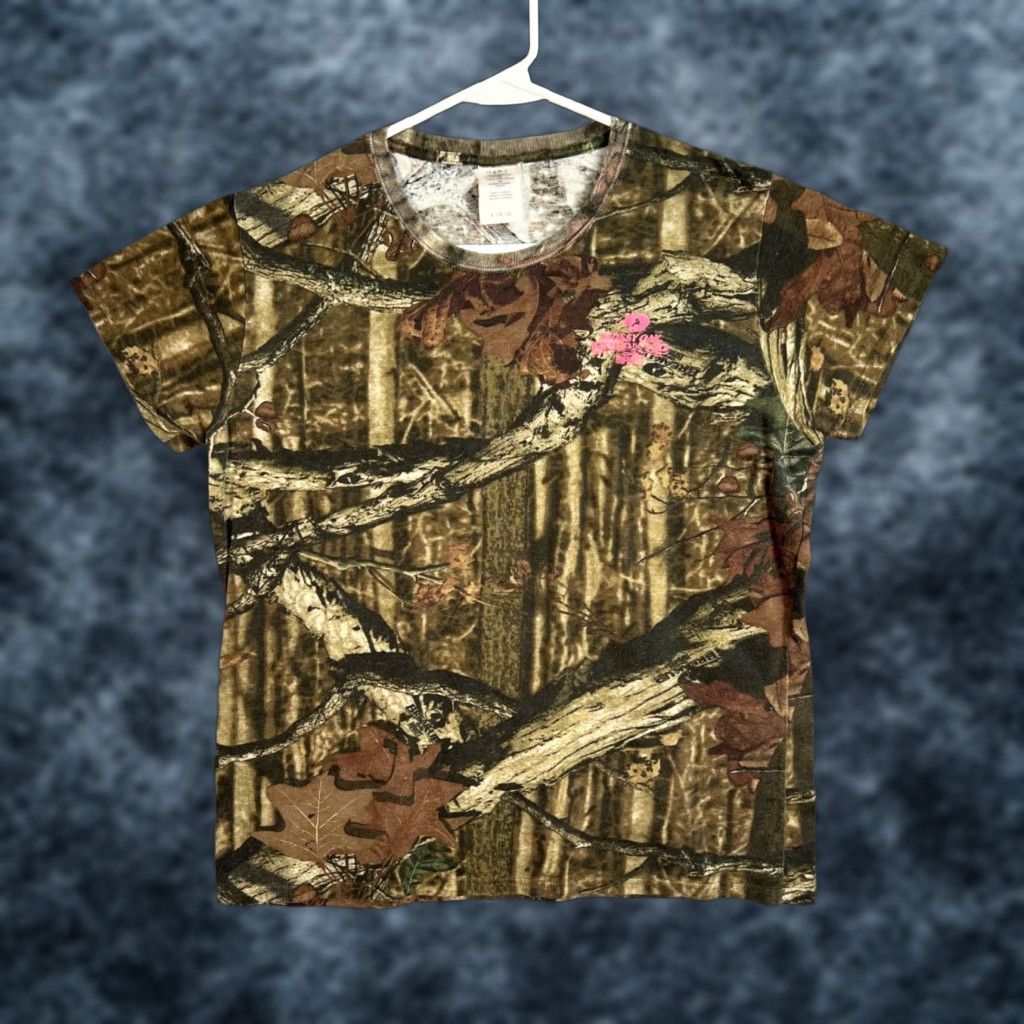 Vintage Mossy Oak Break-Up Infinity Womens Camouflage T-Shirt Large Camo Size L / US 10 / IT 46 - 1 Thumbnail