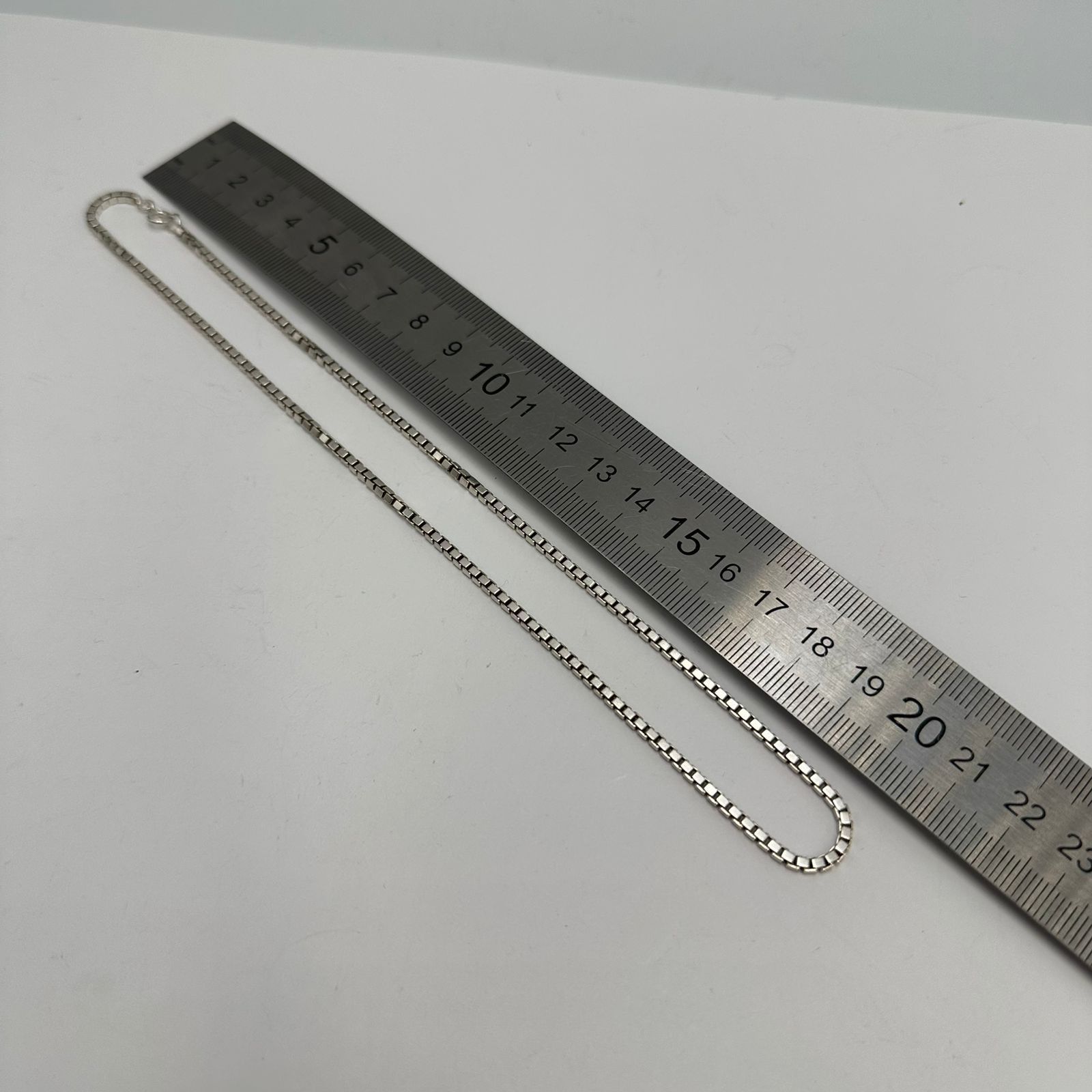 Sterling Silver Vintage 925 Sterling Silver Box Chain Necklace Size ONE SIZE - 4 Thumbnail