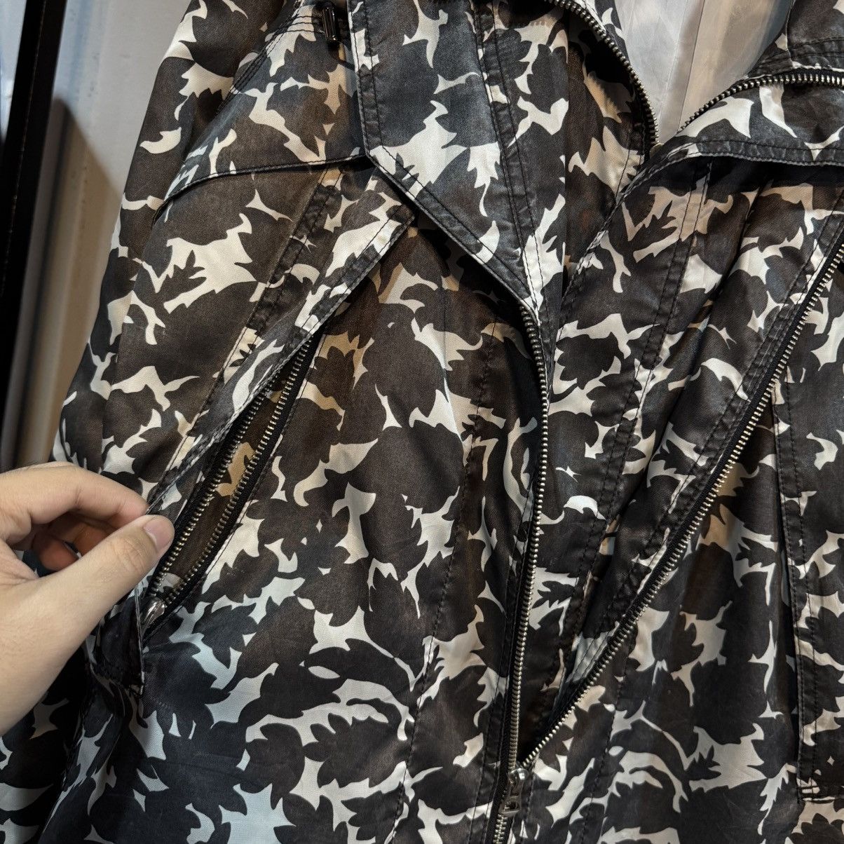 If Six Was Nine × Japanese Brand × Vintage 2000s Slowgun - Double Collar Leaf Design Light Jackets Size US M / EU 48-50 / 2 - 4 Thumbnail