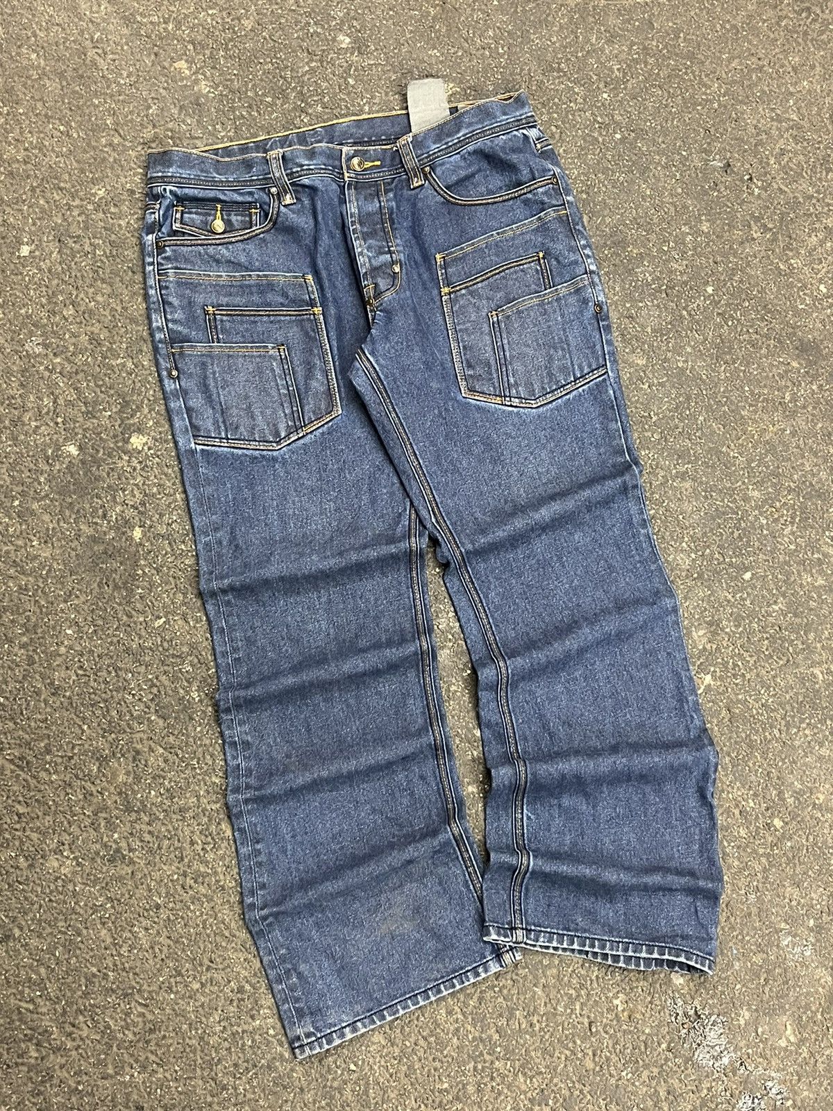 Japanese Brand × Vintage Y2k baggy fit denim skater vintage streetwear hype southpole Size US 36 / EU 52 - 2 Thumbnail