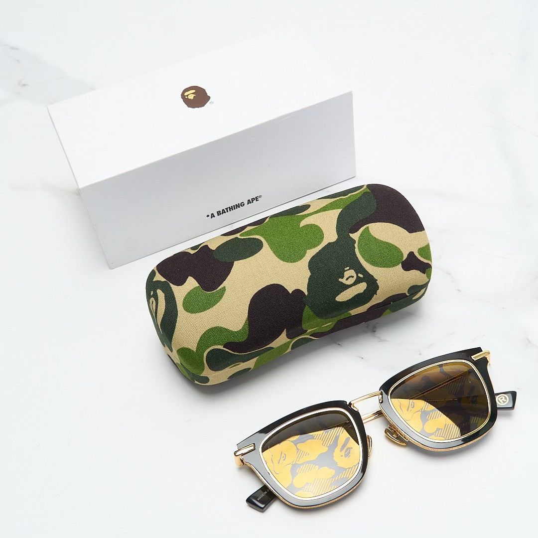Bape Bape Ape Gold Limited Sunglasses Size ONE SIZE - 1 Thumbnail