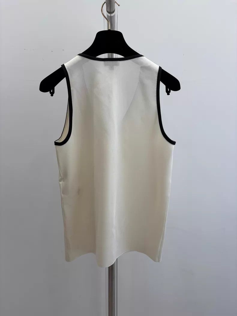 Chanel Chanel Logo double c top vest Size XXS / US 00 / IT 34 - 2 Thumbnail