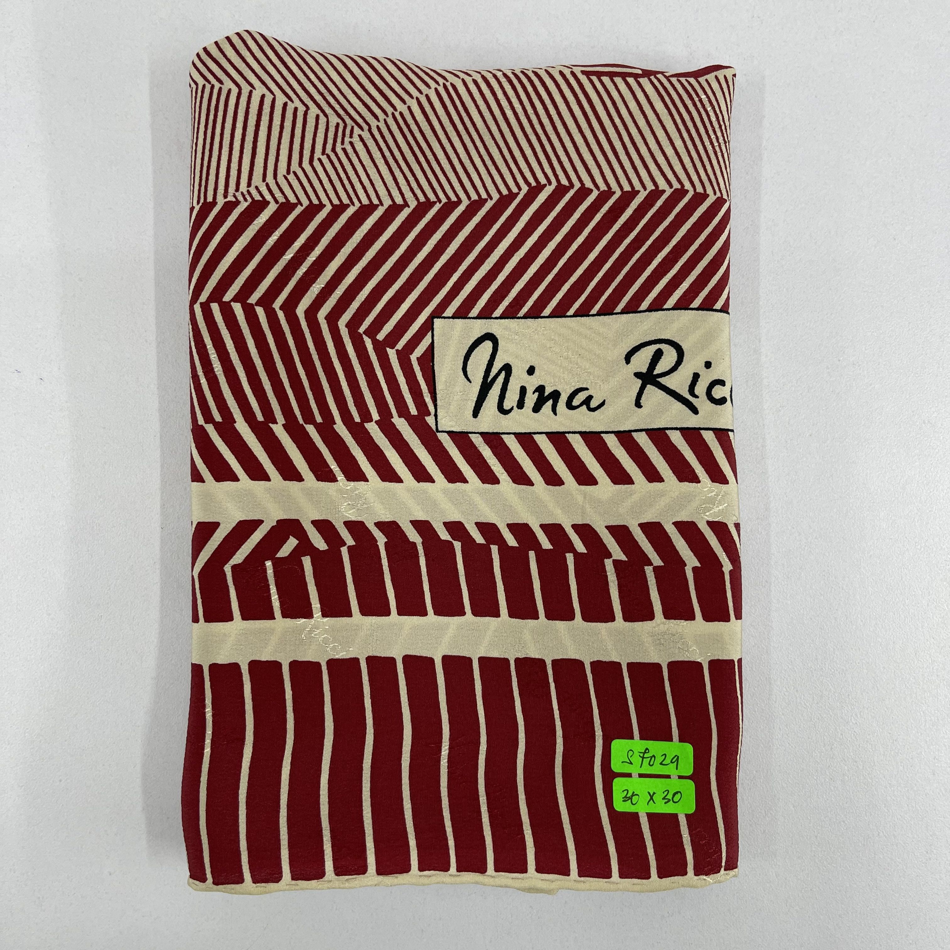 Nina Ricci Vintage Nina Ricci Silk Scarf - S7029 Size ONE SIZE - 9 Thumbnail