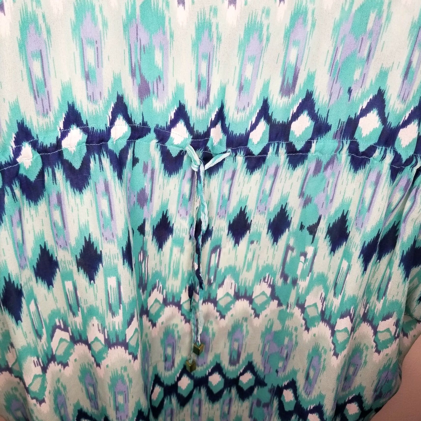 H&M H&M Womens Multicolor Short Sleeve Blouse Size 14 Colorful Size XL / US 12-14 / IT 48-50 - 2 Thumbnail