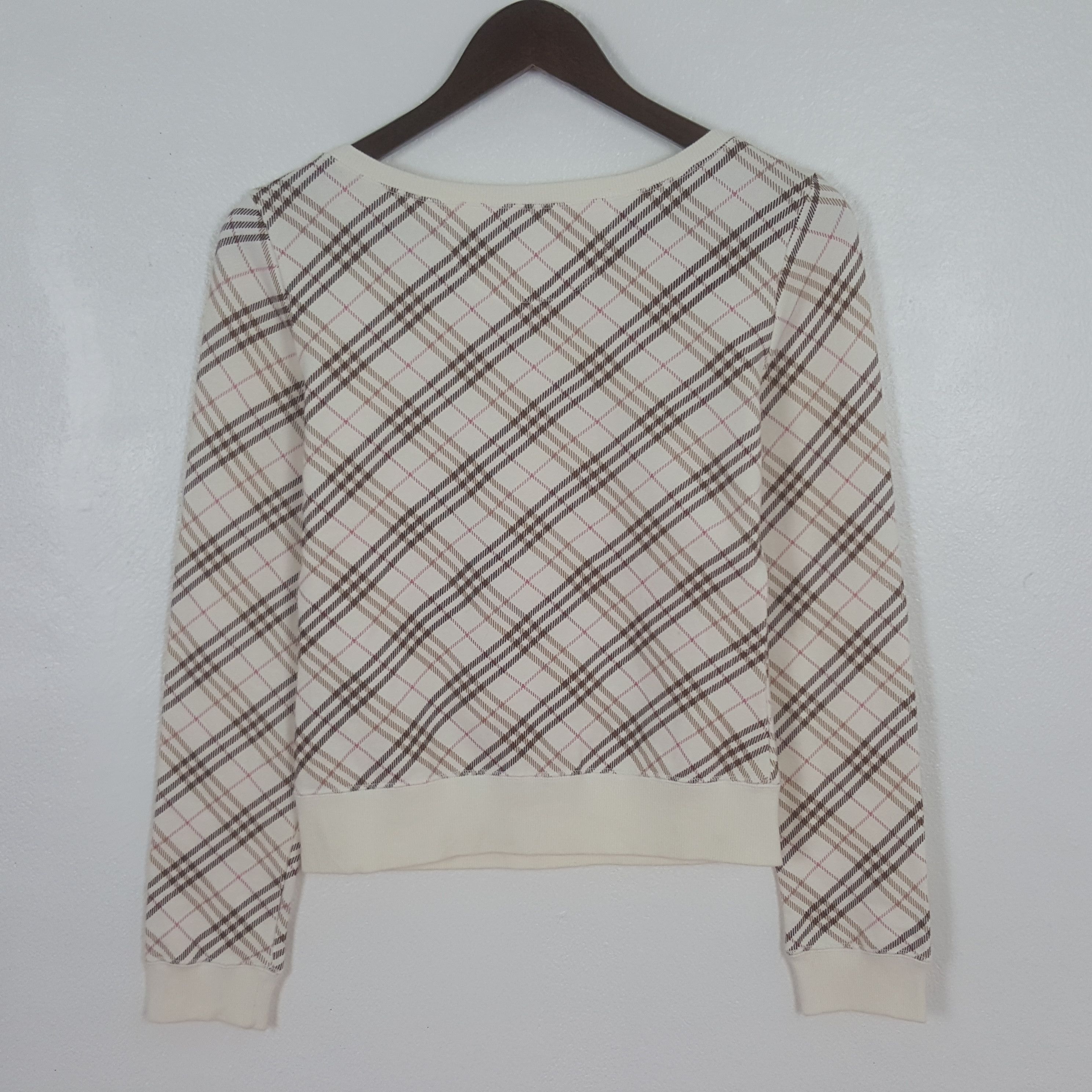 Burberry Vintage Burberry Blue Label Nova Check Sweatshirt Size XS / US 0-2 / IT 36-38 - 3 Thumbnail