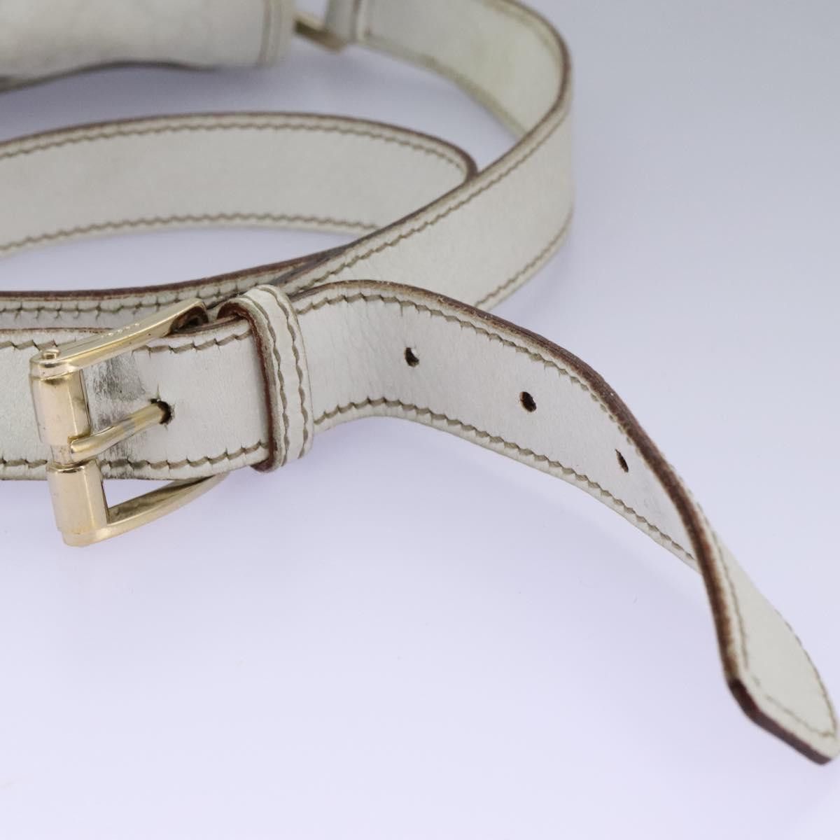 Gucci GUCCI GG Supreme Sherry Line Shoulder Bag Pvc White Gold Size ONE SIZE - 8 Thumbnail