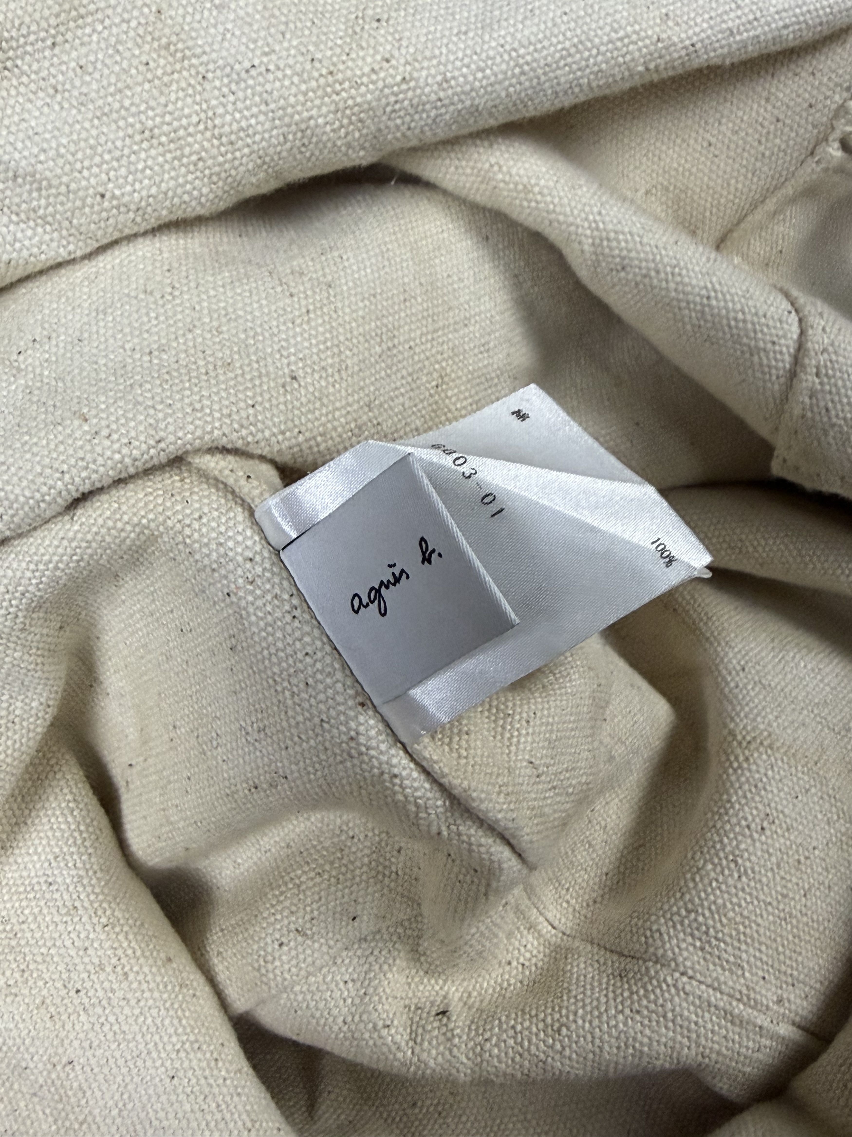 agnes b. Agnes B Canvas Tote Bag Size ONE SIZE - 8 Thumbnail