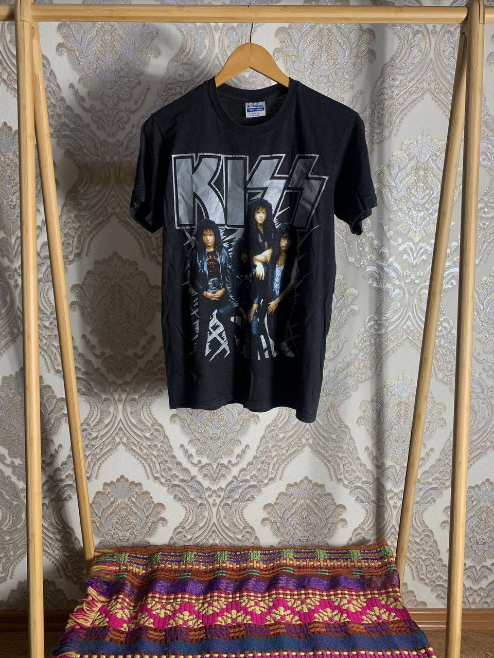 Vintage VERY RARE HANES KISS 1990 ROCK T-SHIRT WORLD TOUR METAL PUNK Size US M / EU 48-50 / 2 - 1 Thumbnail