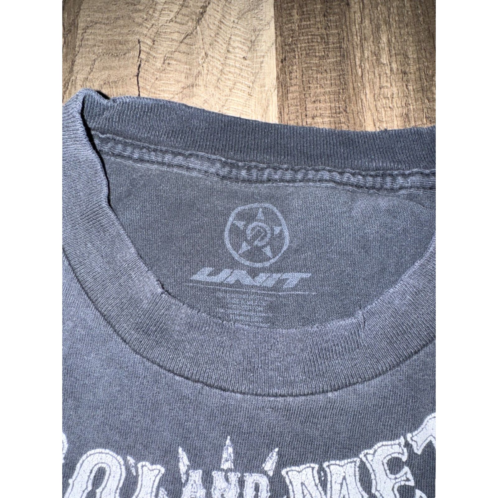 Vintage VINTAGE UNIT T-SHIRT METAL Black XL 23x28 T-Shirt Men Size US XL / EU 56 / 4 - 5 Thumbnail