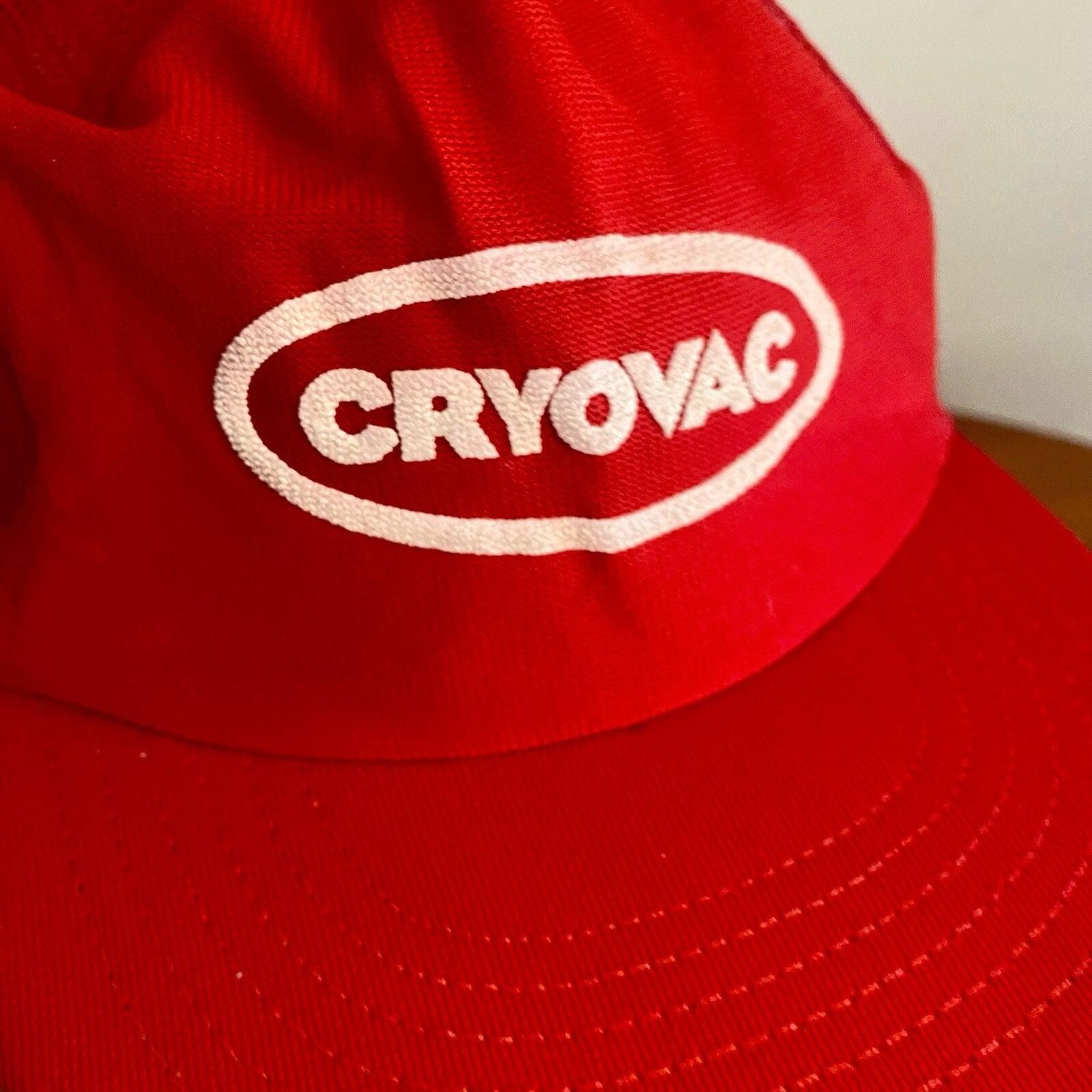 Vintage Cryovac Vintage Red Trucker Hat Cap Mens Unisex One Size Size ONE SIZE - 4 Thumbnail