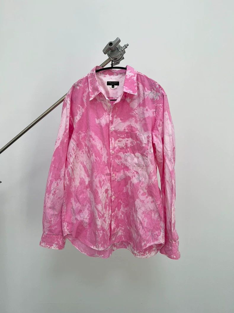 Comme des Garcons Comme des Garcons Pink Tie-Dye Shirt Size US M / EU 48-50 / 2 - 1 Thumbnail