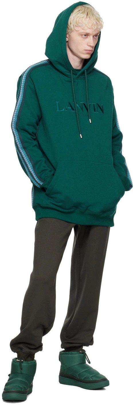 Lanvin o1y0225 Hoodie in Emerald Green Size US XL / EU 56 / 4 - 4 Thumbnail