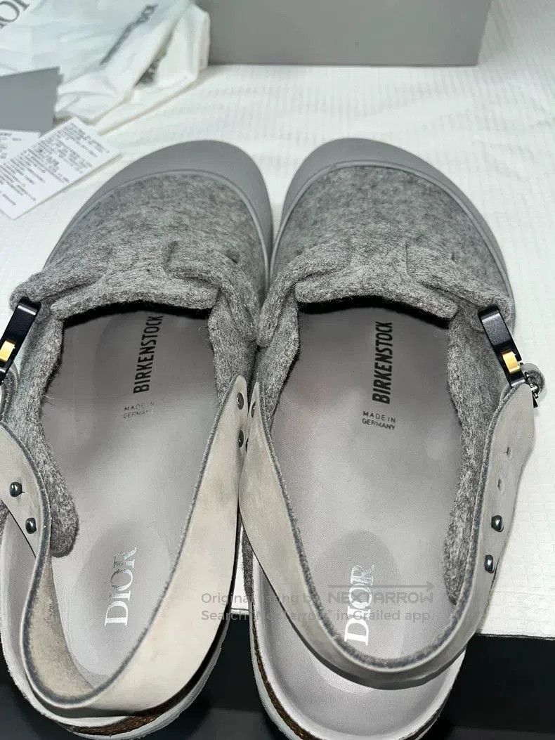 Dior Dior Birkenstock Tokio Mules in Grey. Size US 11 / EU 44 - 7 Thumbnail