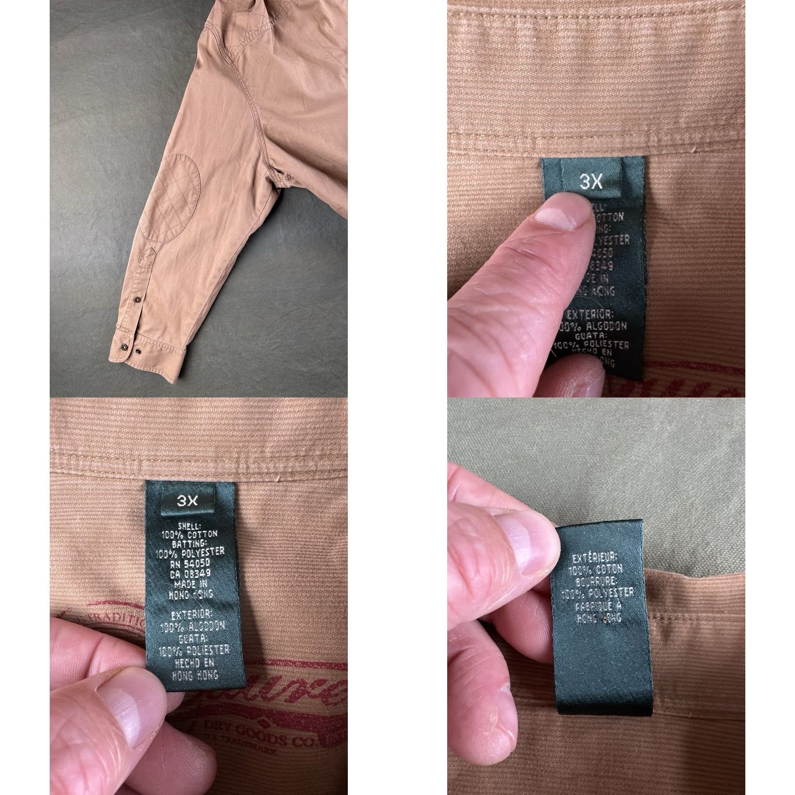 Ralph Lauren Ralph Lauren Utility Shirt Jacket Fly Fishing Quilted Elbow 3XL Polo Shirt Jacket Beige Cotton Polyester Size US XXL / EU 58 / 5 - 9 Thumbnail