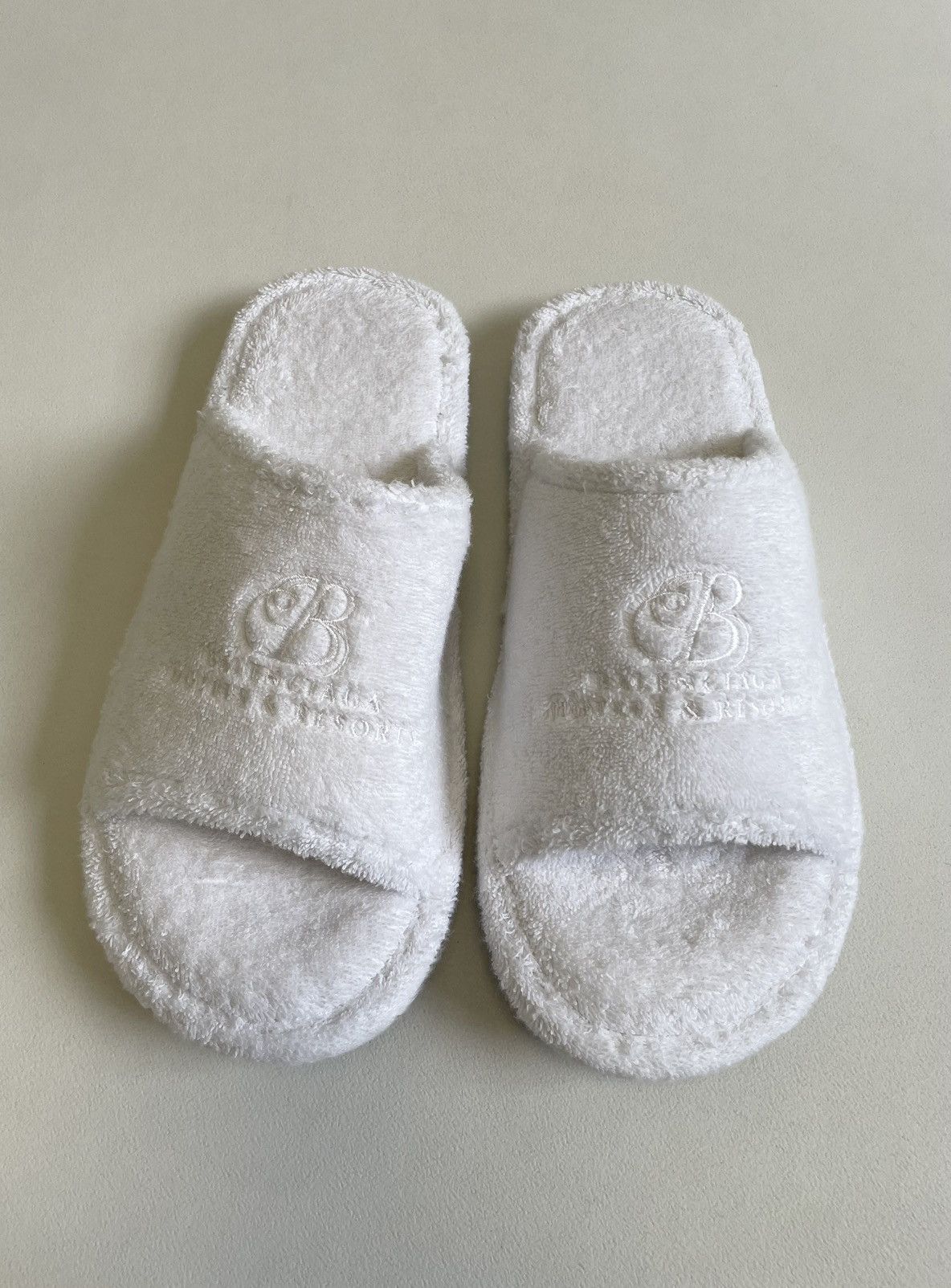Balenciaga White Terry Cotton ‘Hotel Slippers’ Size US 9 / EU 42 - 1 Thumbnail