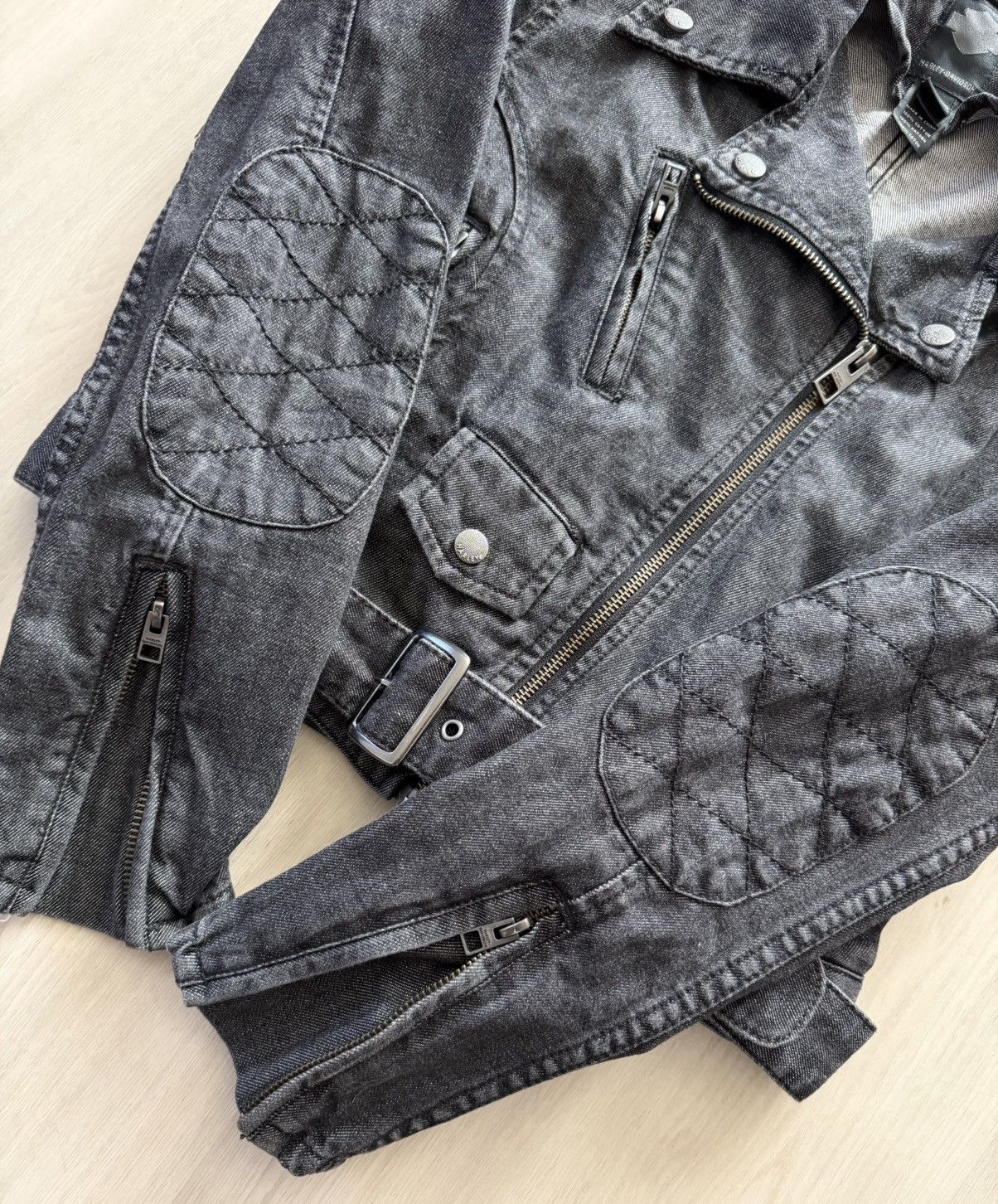 Harley Davidson Harley Davidson Denim Moto Fitted Full Zip Sz S Size S / US 4 / IT 40 - 3 Thumbnail