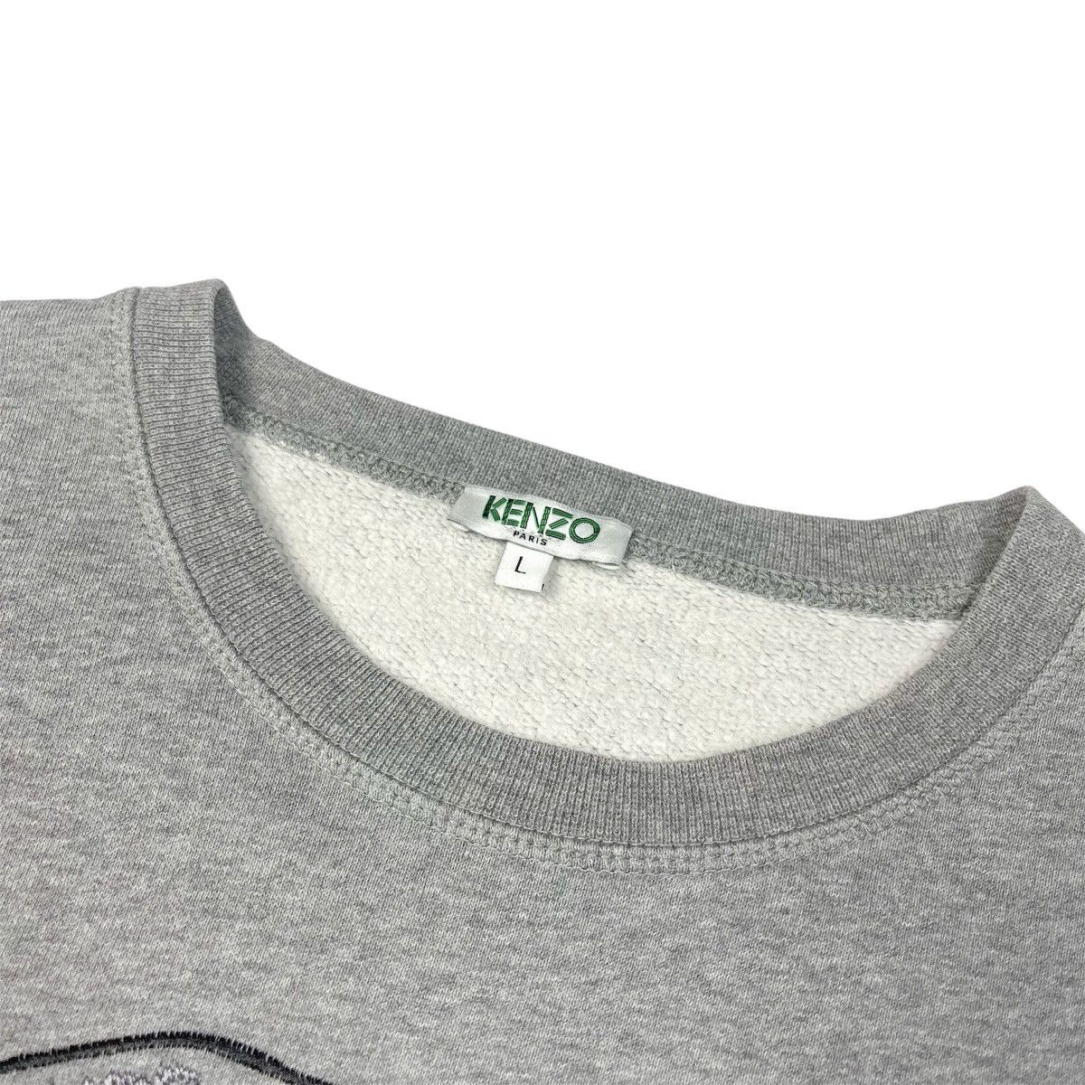 Kenzo Kenzo Paris Tiger-head Embroidery Sweatshirt Size L / US 10 / IT 46 - 4 Thumbnail