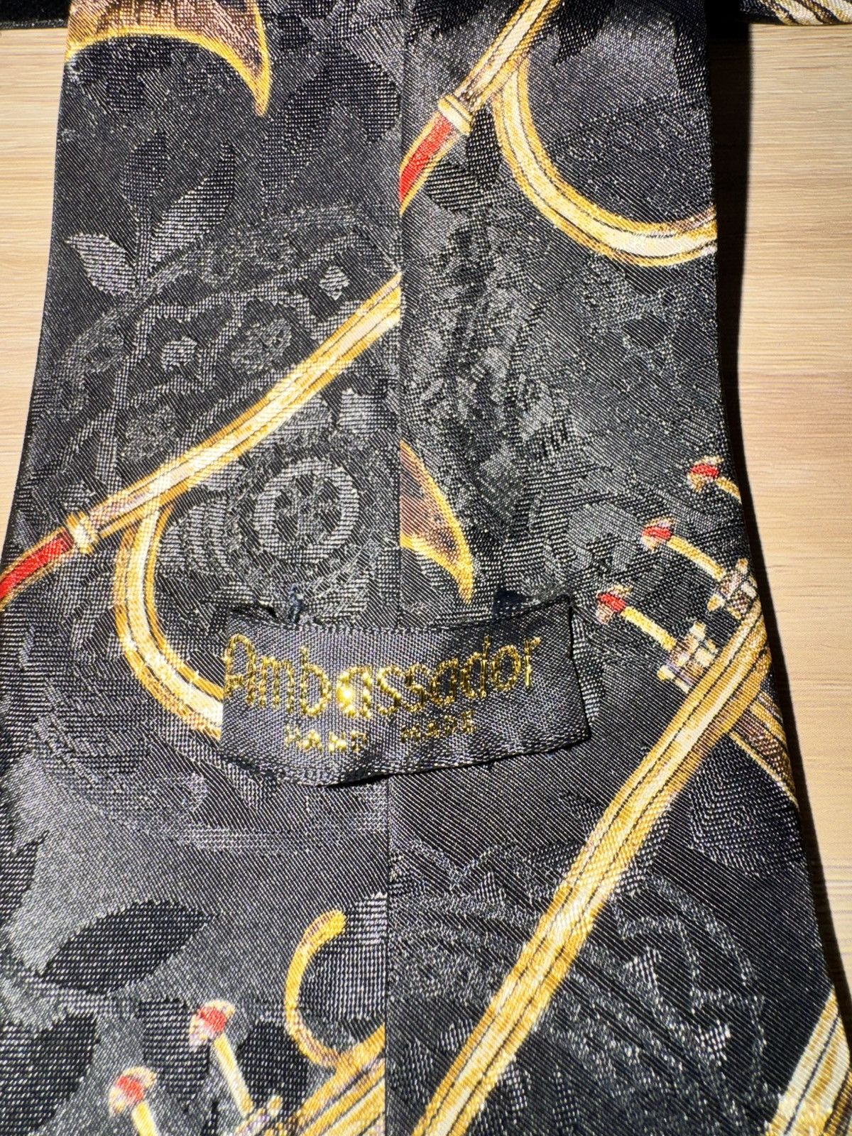 Other Vintage Silk Trumpet Tie | 90s Ambassador | Jazz / Music Size ONE SIZE - 2 Thumbnail