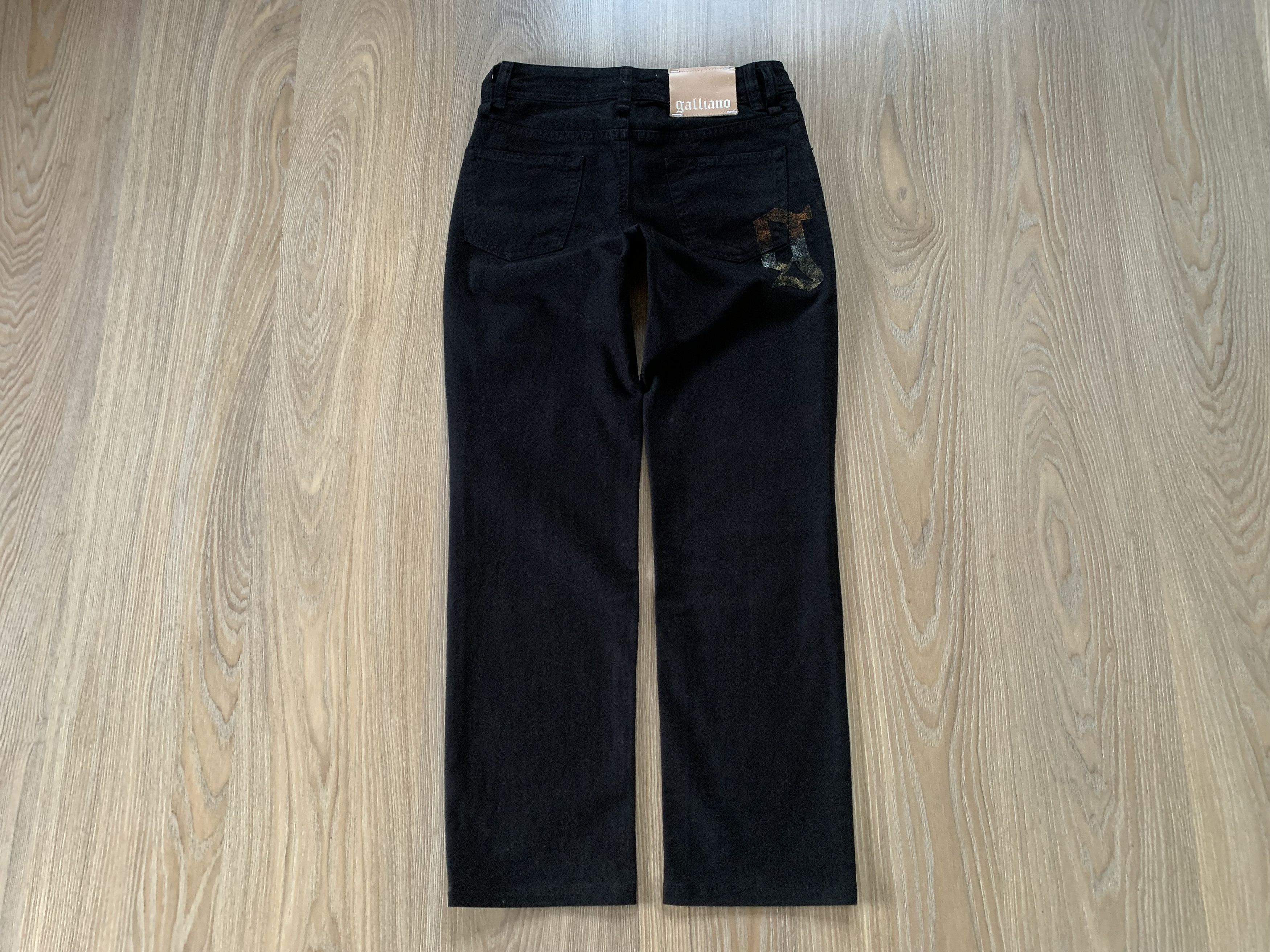 John Galliano Vintage Black Women's Jeans Wirh Glitter