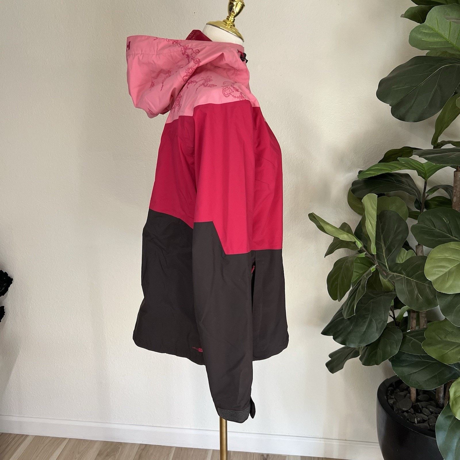 Helly Hansen Helly Hansen Vancouver Rain Jacket (L) Women Hooded Pink Size L / US 10 / IT 46 - 2 Thumbnail