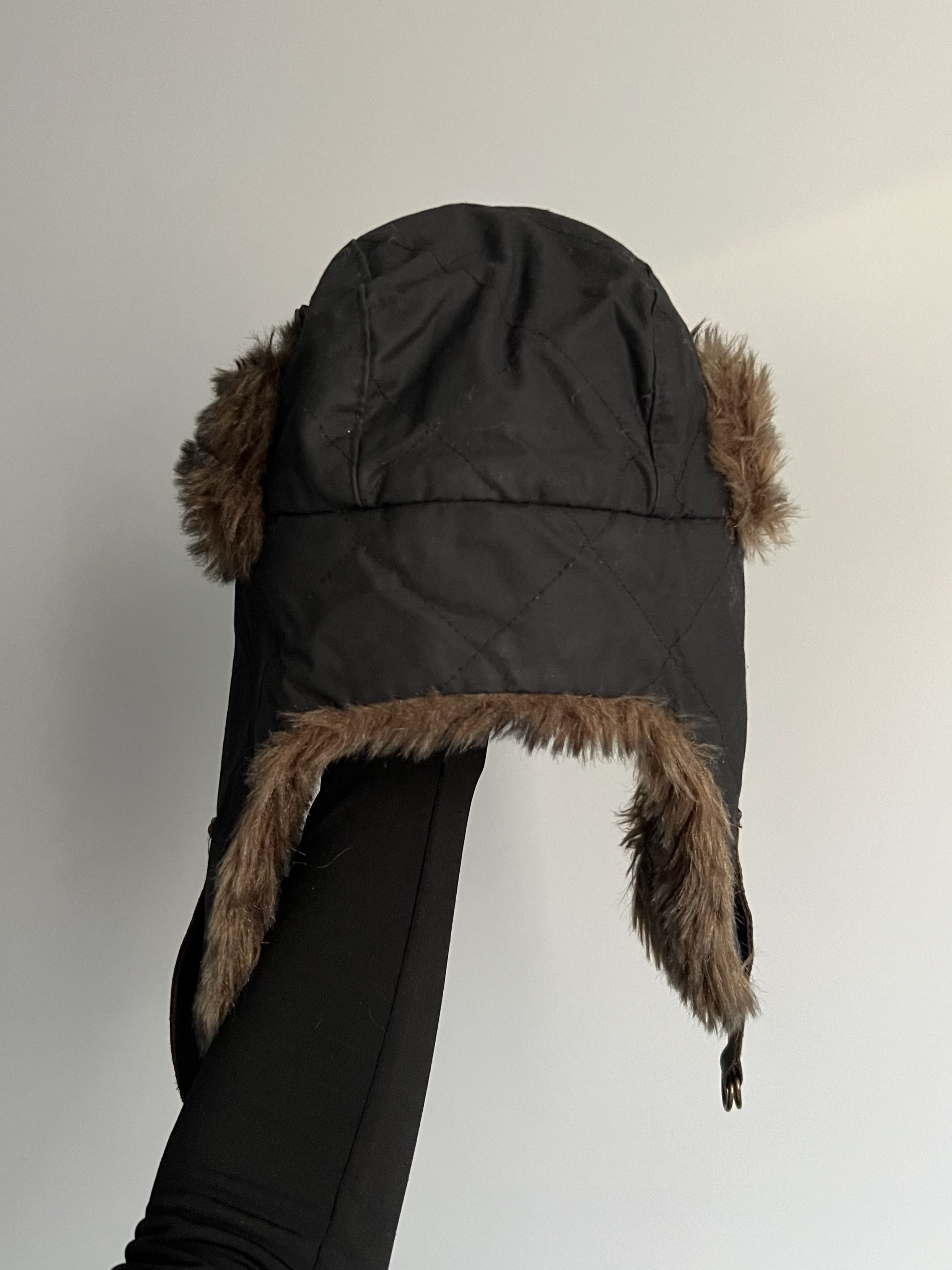 Vintage Vintage Waxed Ushanka Trapper Hat Faux Fur Fuzzy Size ONE SIZE - 4 Thumbnail
