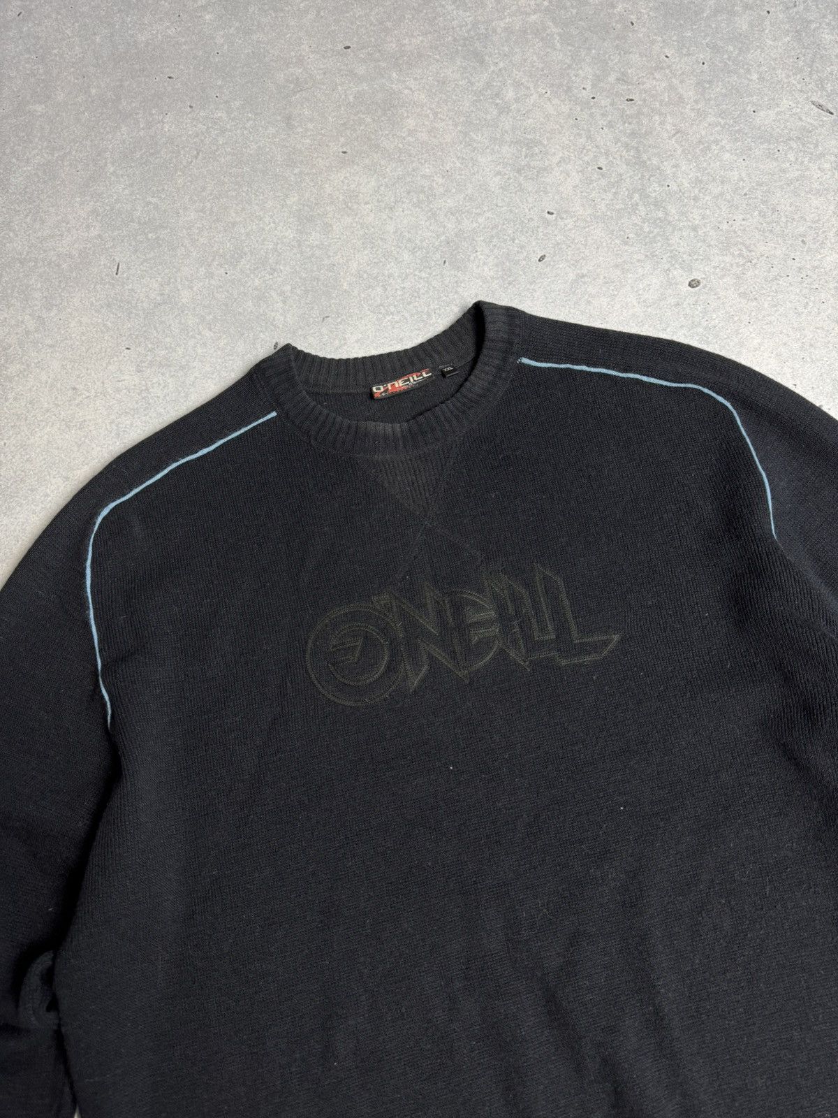 O'Neill 2000s O’neill Spell Out Knit Jumper Sweater Surf Y2K Size US XXL / EU 58 / 5 - 2 Thumbnail