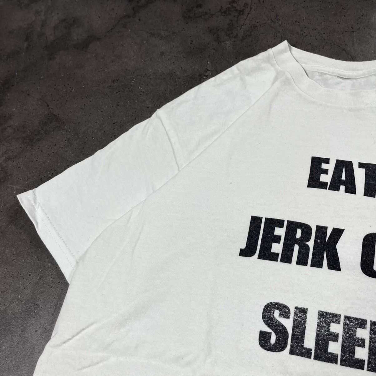 Japanese Brand Vintage Y2K Humor Caricature Tee Tshirt Eat Jerk Off Sleep Size US M / EU 48-50 / 2 - 3 Thumbnail