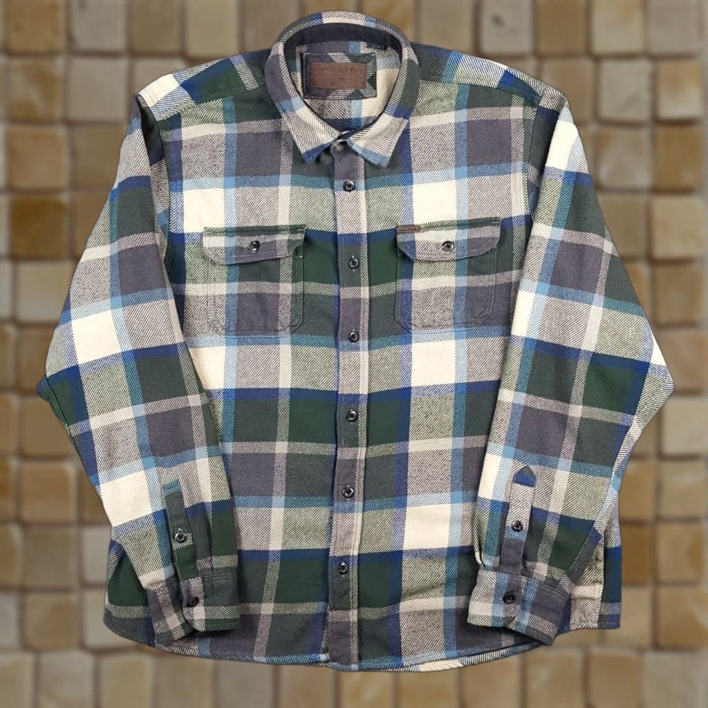 Orvis VINTAGE Orvis Button-Up Shirt Plaid Flannel Green XL Mens Casual 90s Retro Workwear Pockets Size US XL / EU 56 / 4 - 1 Thumbnail