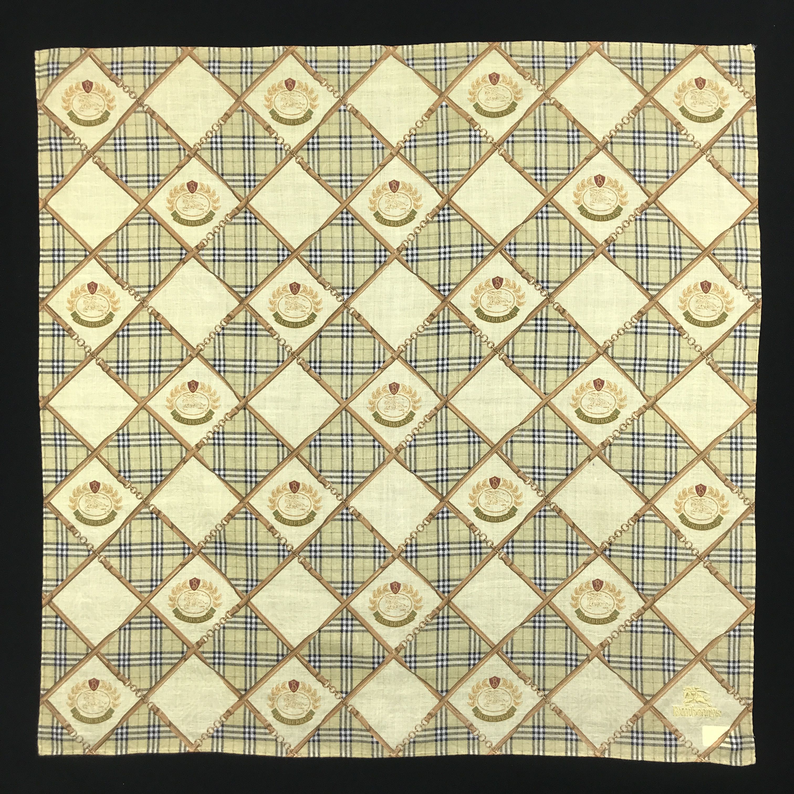 Burberry × Vintage Vintage Burberry Bandana Neckerchief Handkerchief Size ONE SIZE - 1 Thumbnail